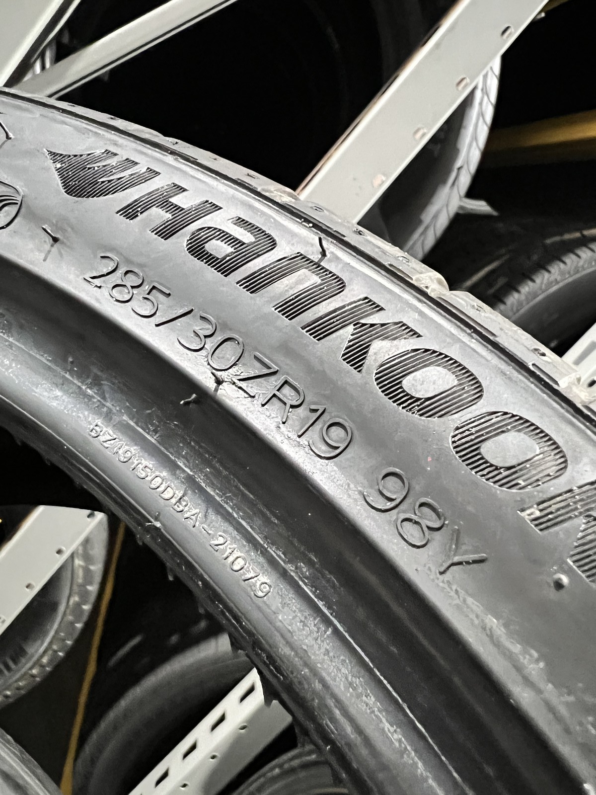 Set Of 2 Tires Hankook Ventus S1 AS 285/30ZR19 98Y DOT.0123 7.75/32 NO Patch