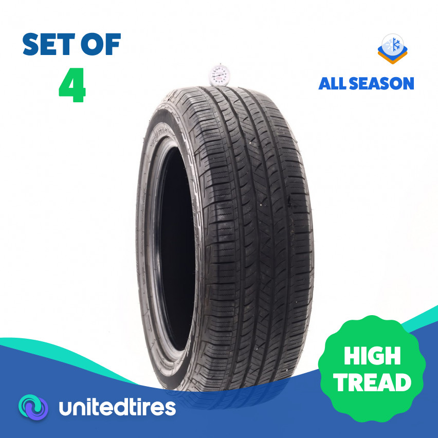 Set of (4) Used 235/60R18 Hercules Terra Trac HPT 103H – 9.5-11/32