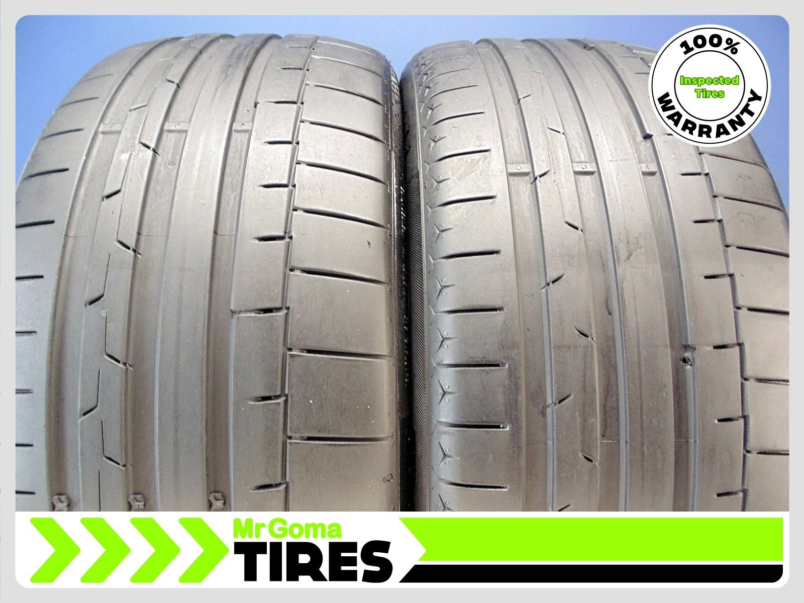 2 CONTINENTAL SPORTCONTACT 6 RO1 XL 255/40R21 USED TIRES 6.8/32 TREAD 2554021