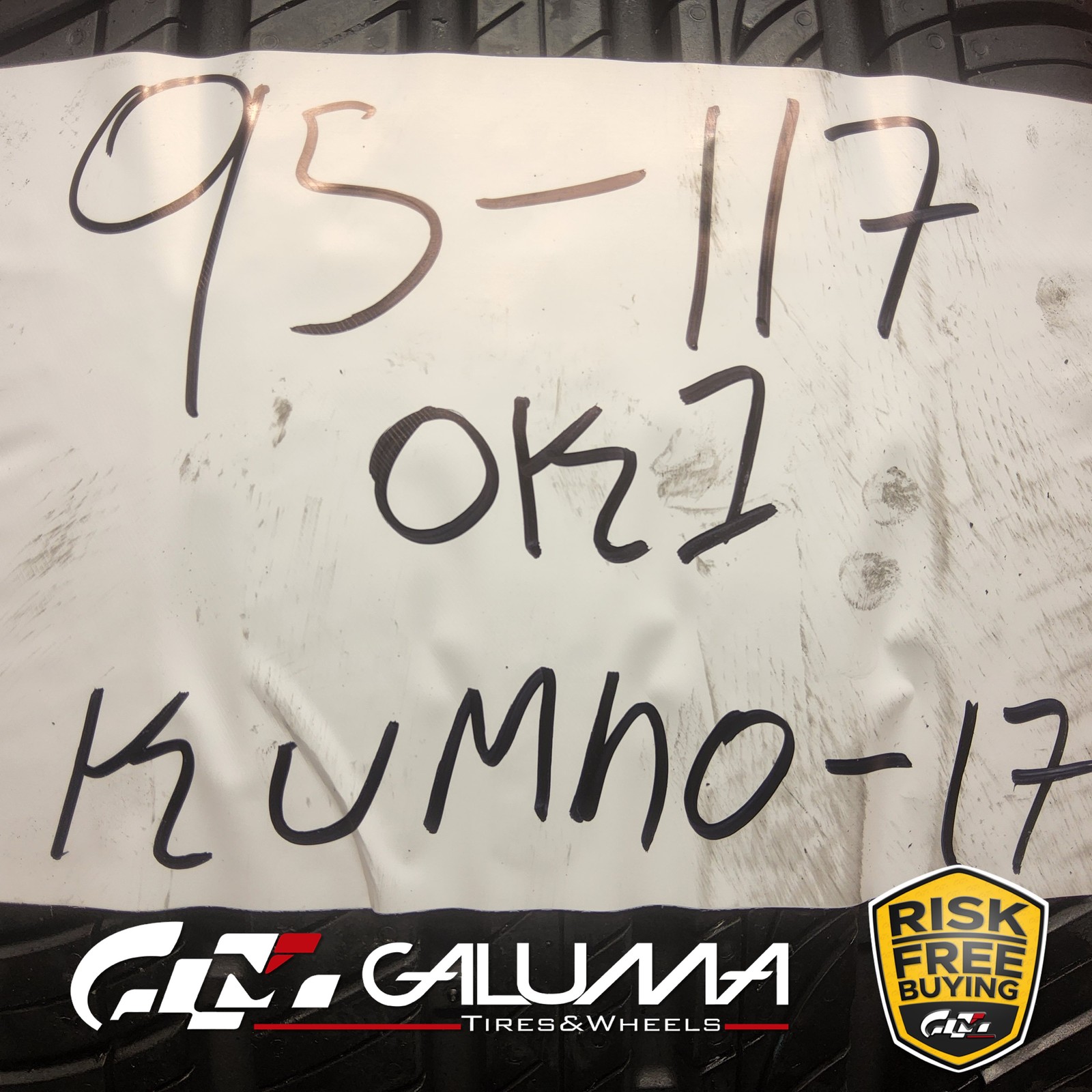 1 Tire LikeNEW Kumho Majesty Solus KU50 225/45R17 225/45/17 91W No Repairs 95117