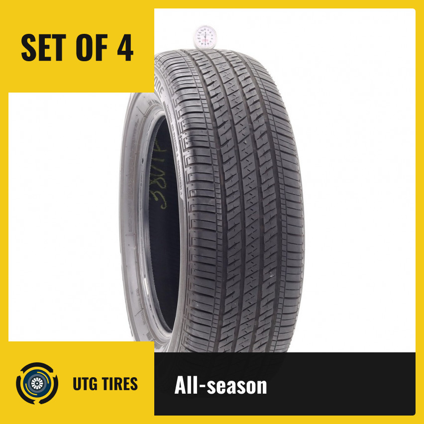 Set of (4) Used 225/60R17 Bridgestone Ecopia H/L 422 Plus 99H – 7/32