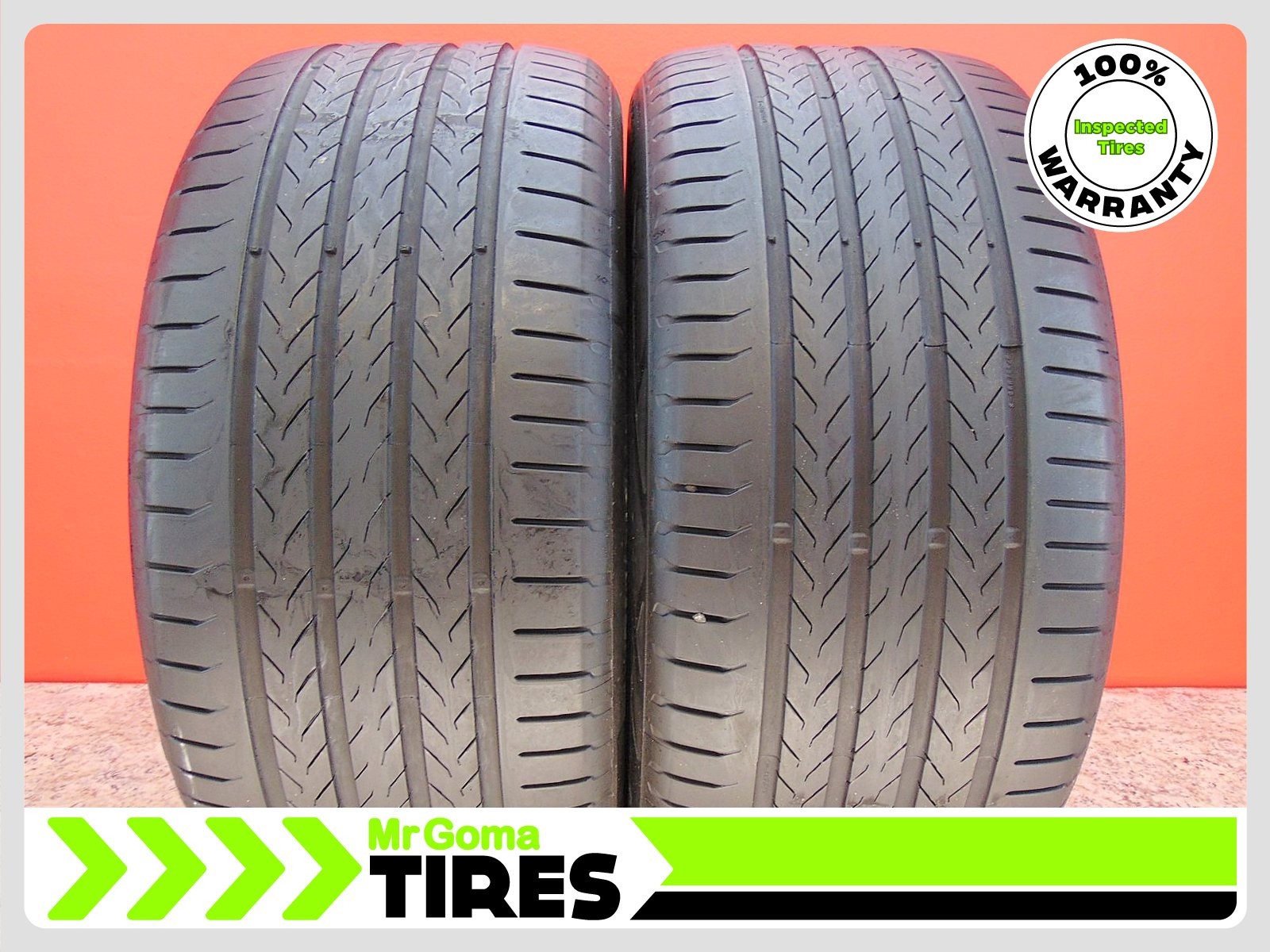2 CONTINENTAL ECOCONTACT 6 Q MO XL 285/40R20 USED TIRES 6.8/32 TREAD 2854020