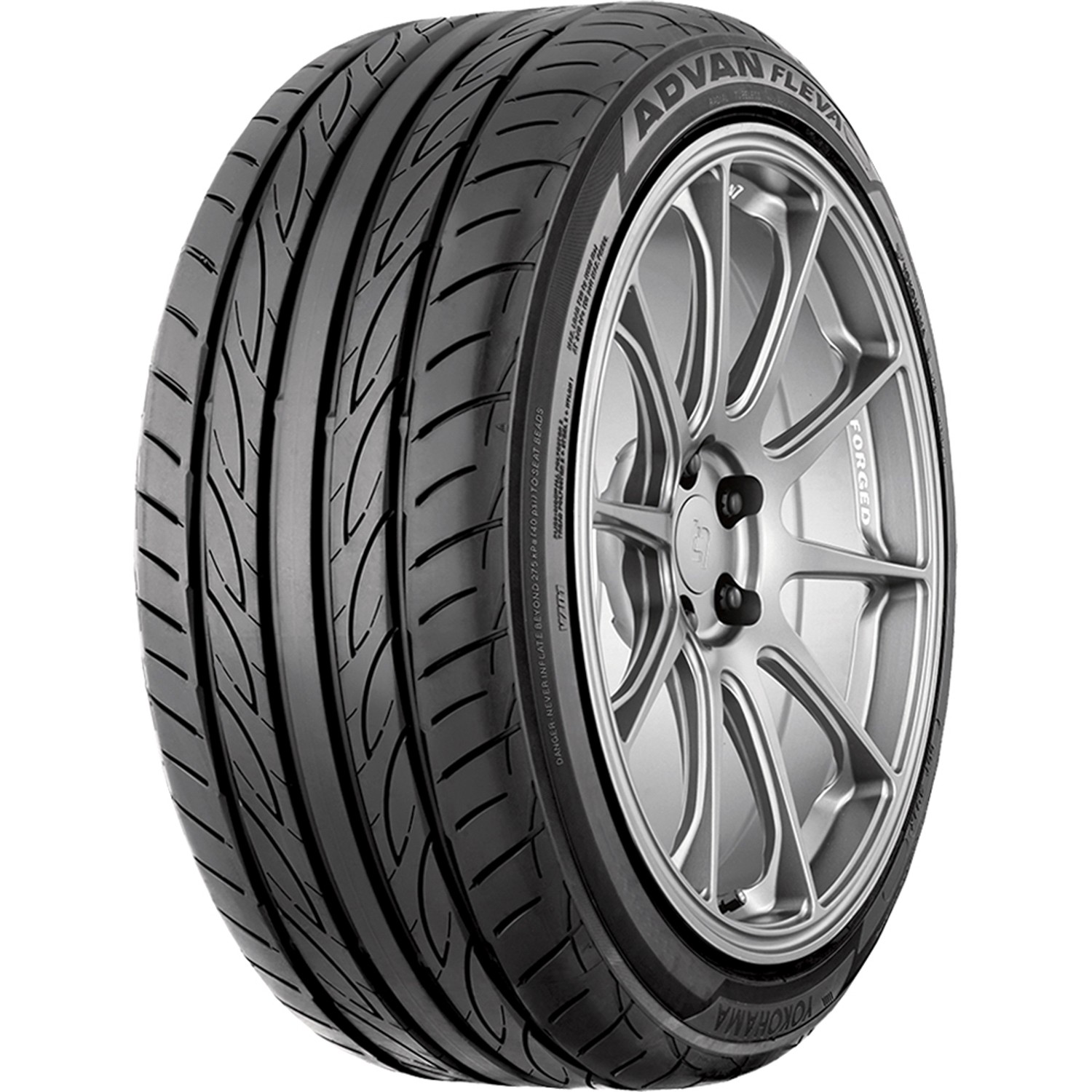 4 New Yokohama Advan Fleva V701 2x 185/55R15 82V SL 2x 205/50R15 86V SL Tires