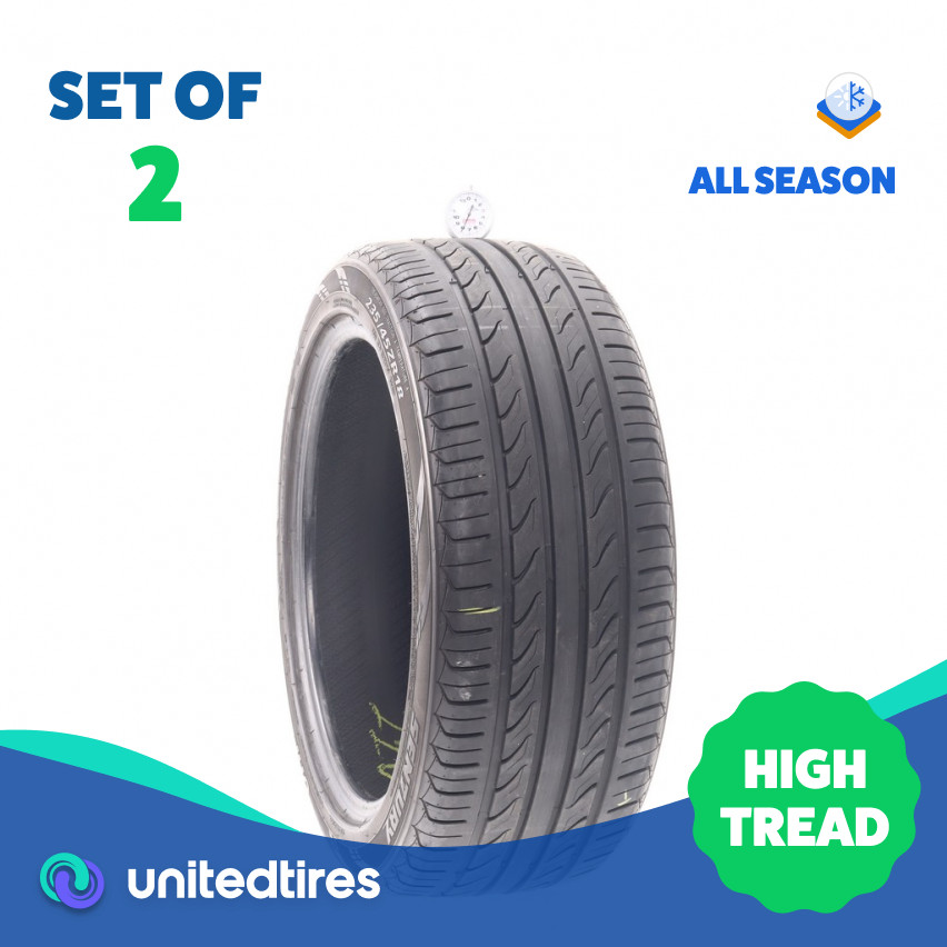 Set of (2) Used 235/45ZR18 Sentury UHP 98W – 8/32