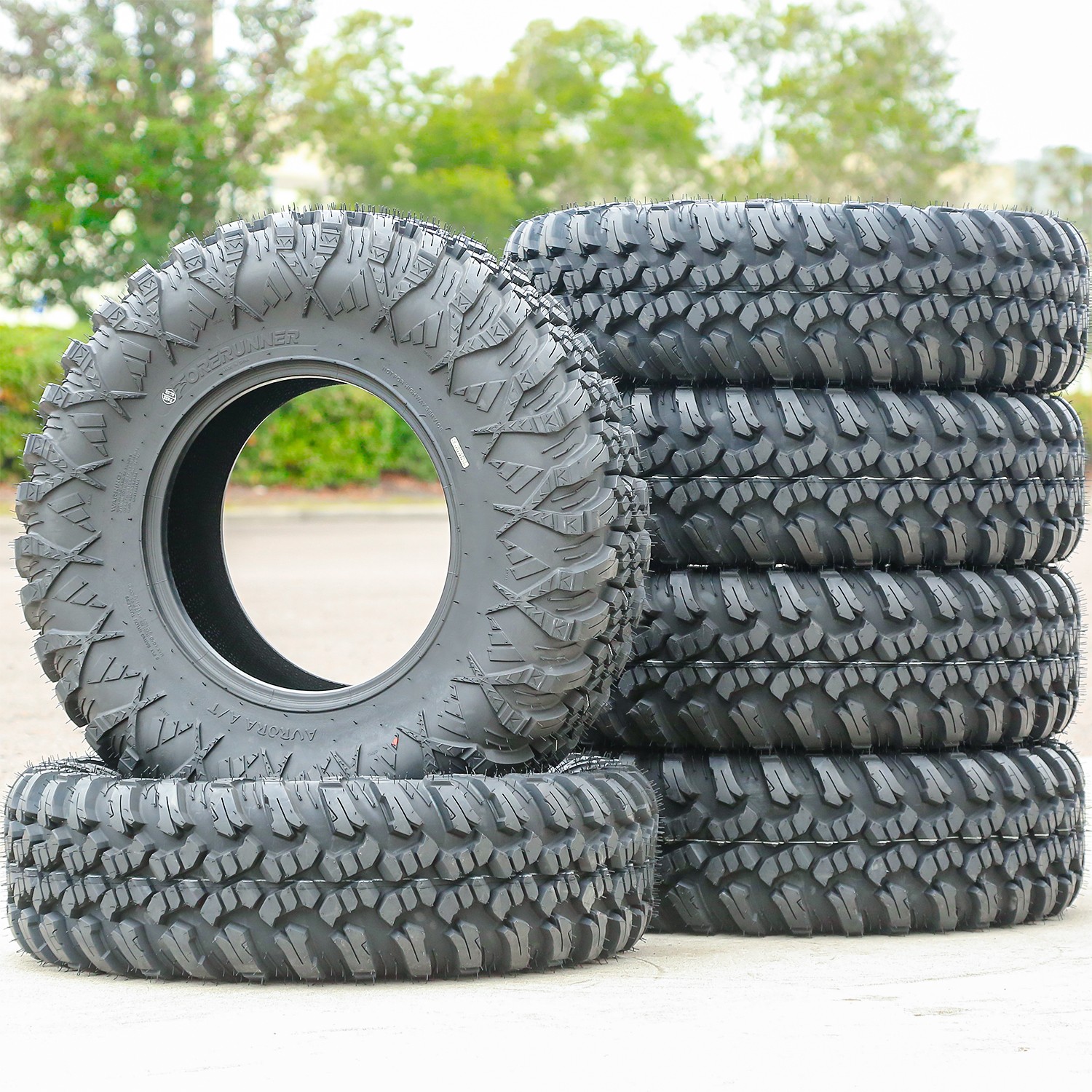 Forerunner Aurora A/T 25×10.00R12 25x10R12 67J 8 Ply All Terrain ATV UTV Tire