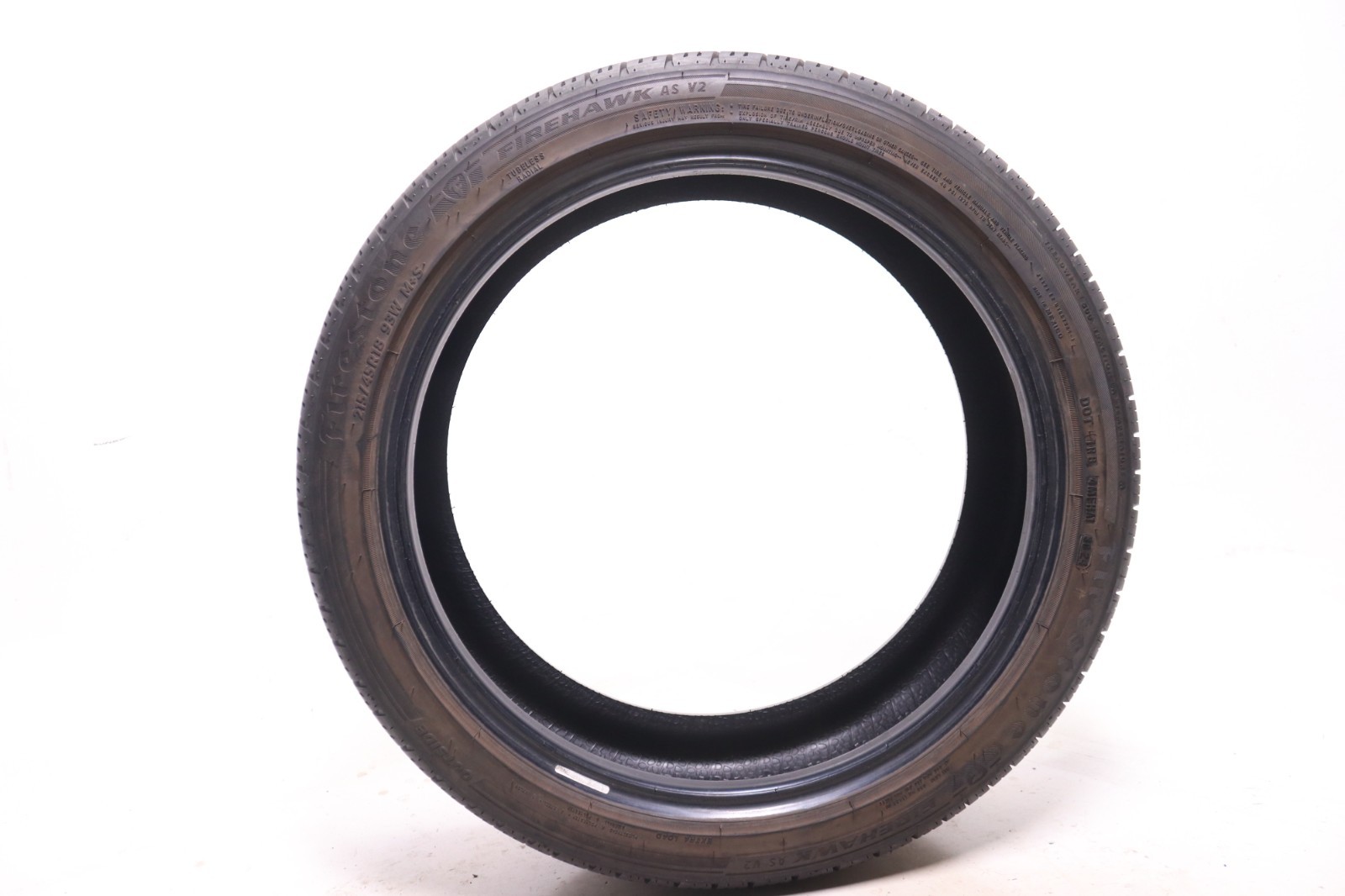 Set of 4 Used 215/45R18 Firestone Firehawk AS V2 – 93W – 7.5/32