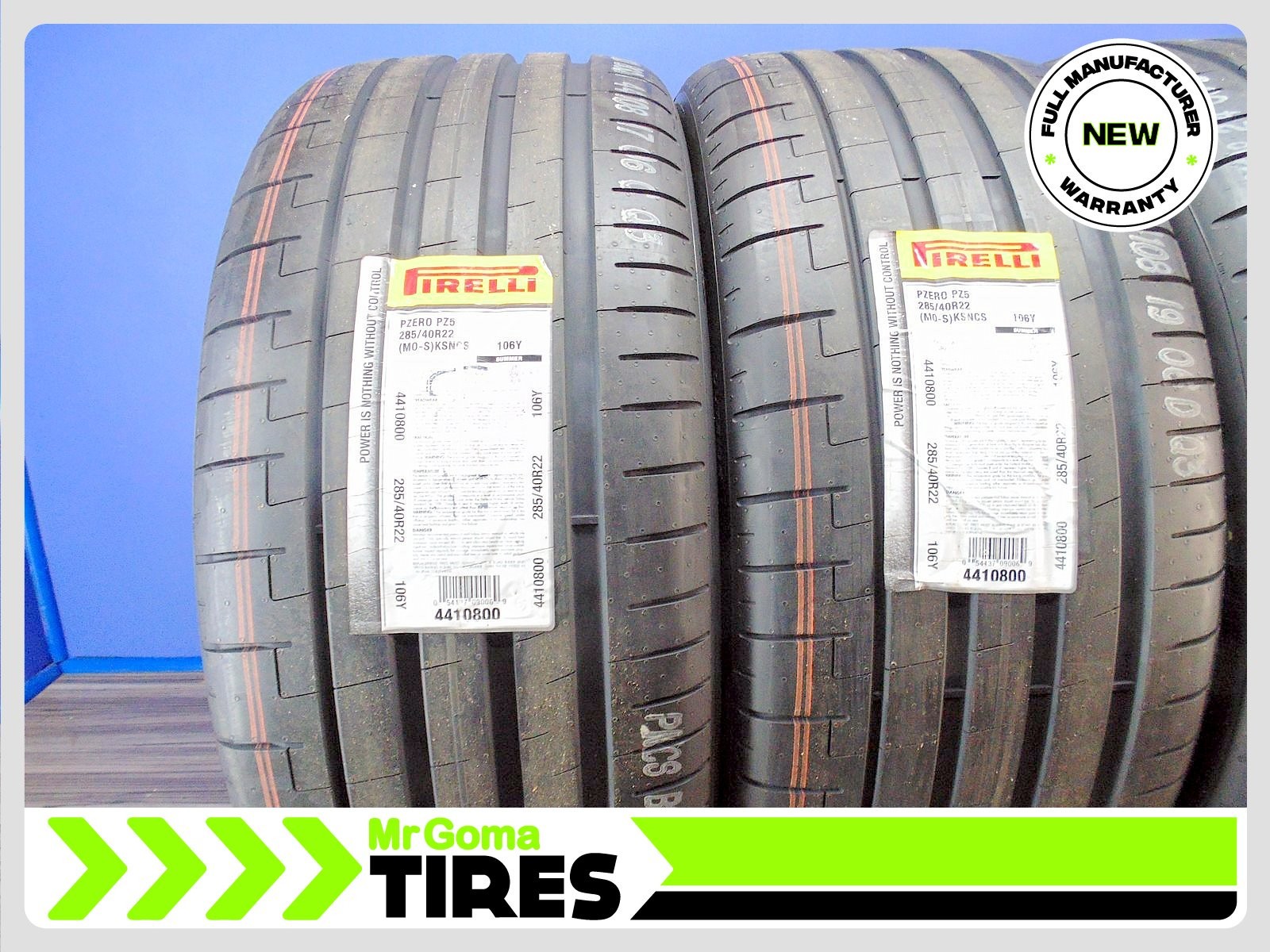 4 NEW 285/40R22 & 325/35R22 PIRELLI P ZERO PZ5 MO-S PNCS STAGGERED MERCEDES