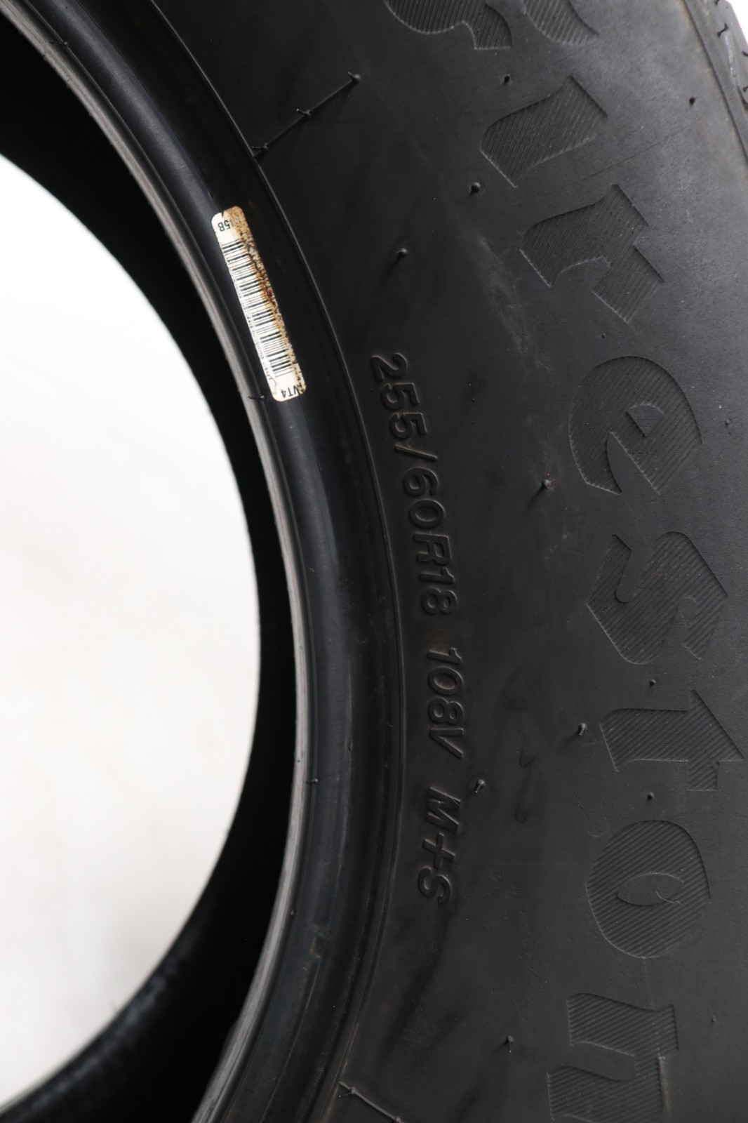 Set of 4 Used 255/60R18 Firestone Firehawk Pursuit – 108V – 8-8.5/32