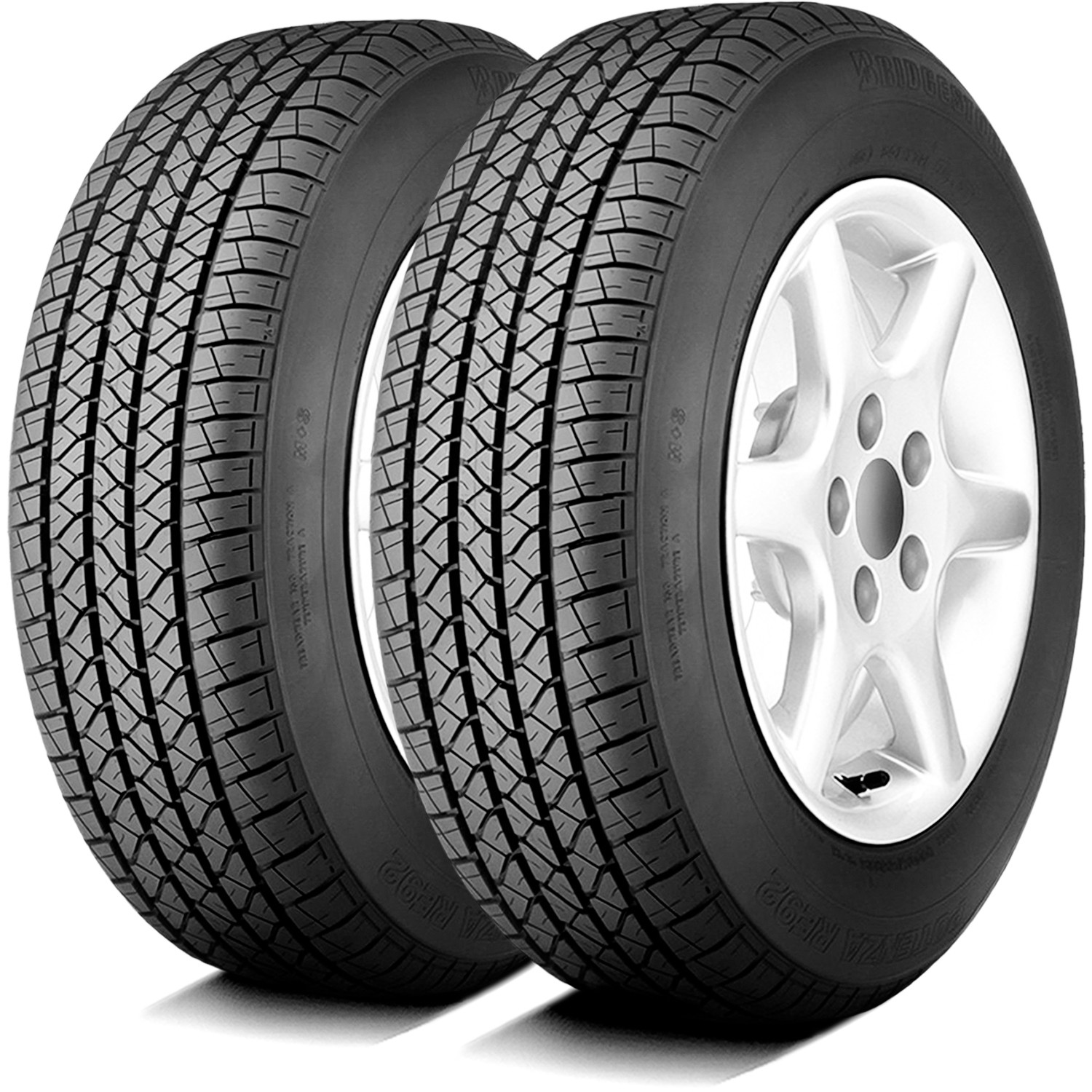 2 Tires Bridgestone Potenza RE92 165/65R14 78S A/S All Season