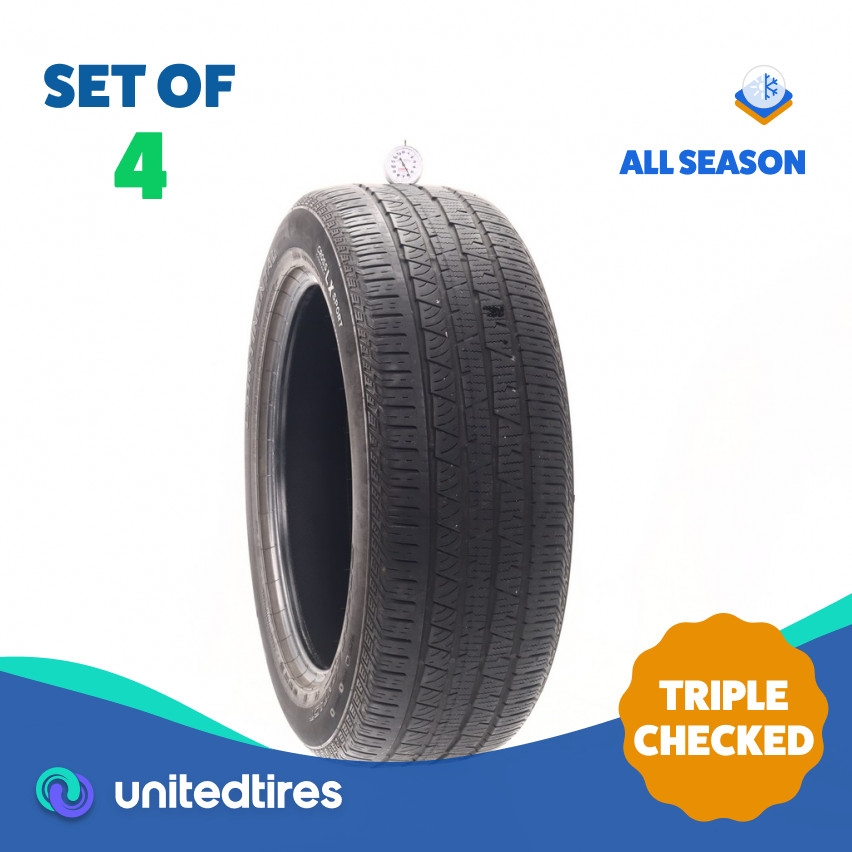 Set of (4) Used 235/55R19 Continental CrossContact LX Sport AO (1AESH)