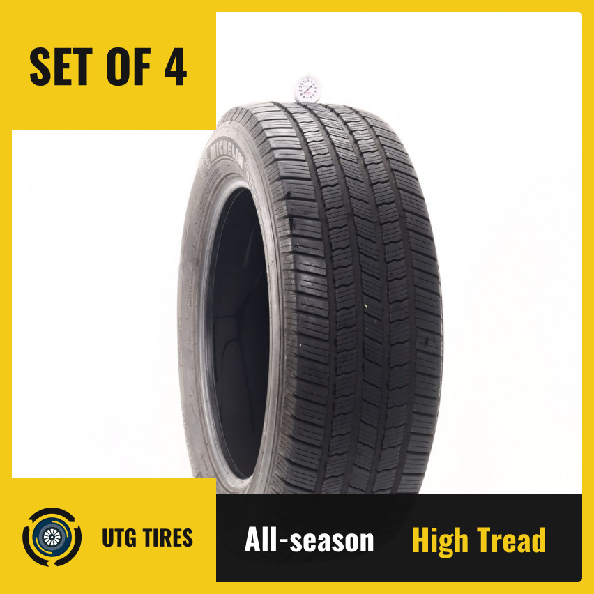 Set of (4) Used 275/55R20 Michelin Defender LTX M/S 113T – 8.5/32