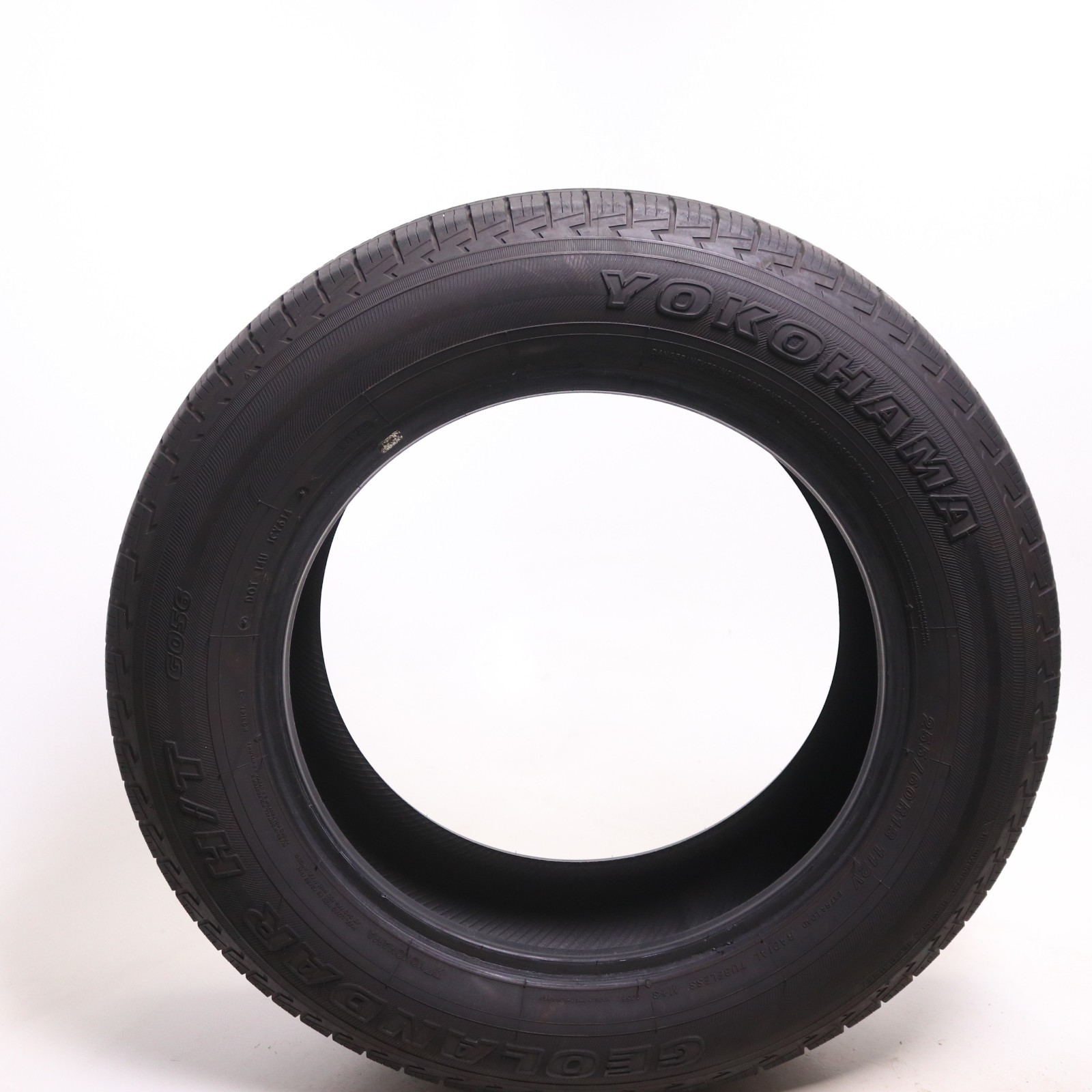 Set of 2 Used 255/60R18 Yokohama Geolandar H/T G056 – 112V – 9-10/32 No Repairs
