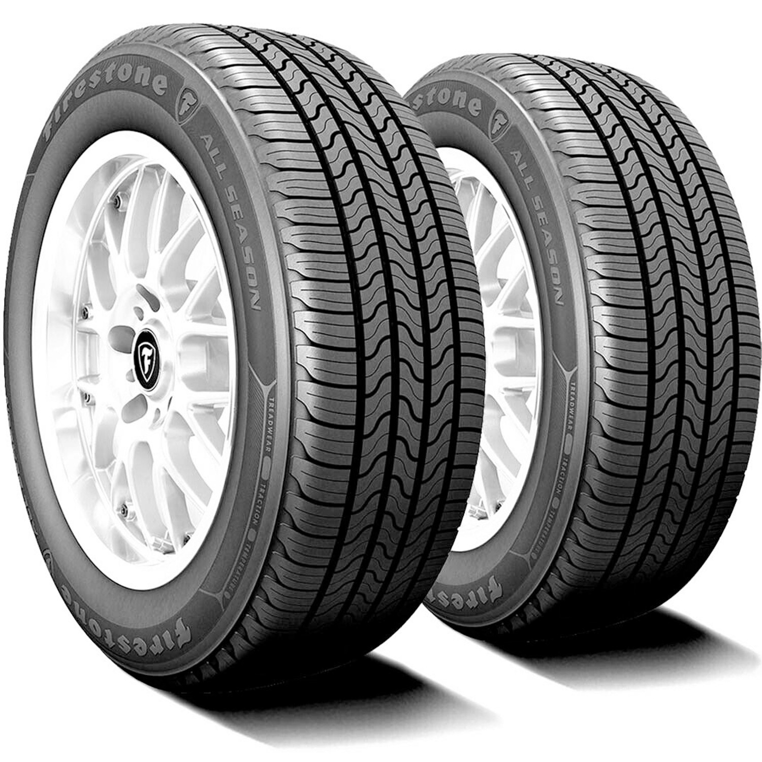 2 Tires Firestone All Season 235/60R16 100T AS All Season A/S