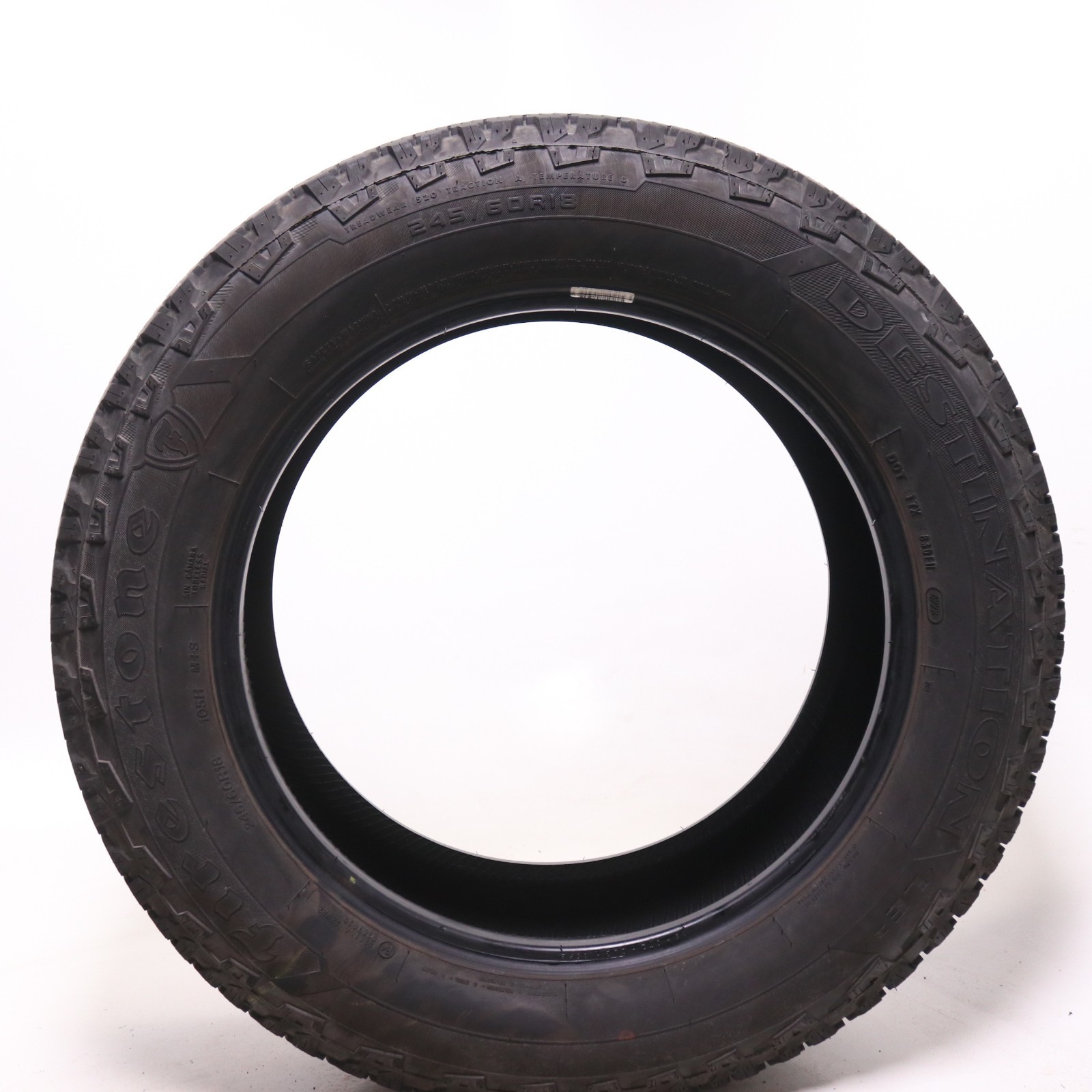 Set of 2 Used 245/60R18 Firestone Destination LE2 – 105H – 6.5-7/32