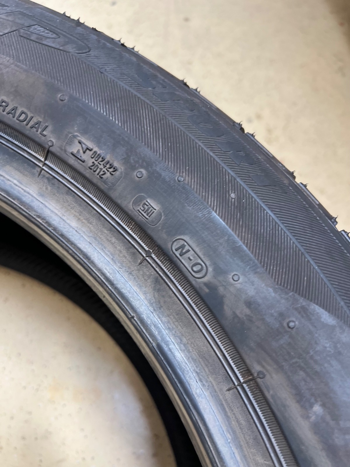 1 – NEW 275/45ZR20 (110Y) Bridgestone Dueler H/P (N-0) Porsche OEM – 7140