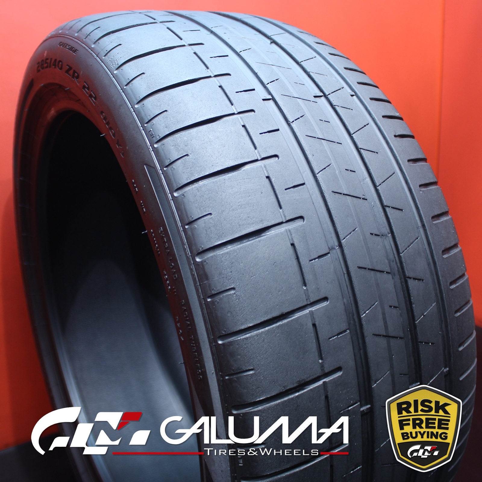 1 (One) Tire LikeNEW Pirelli P Zero CORSA PZC4 285/40ZR22 110Y No Patch #75280