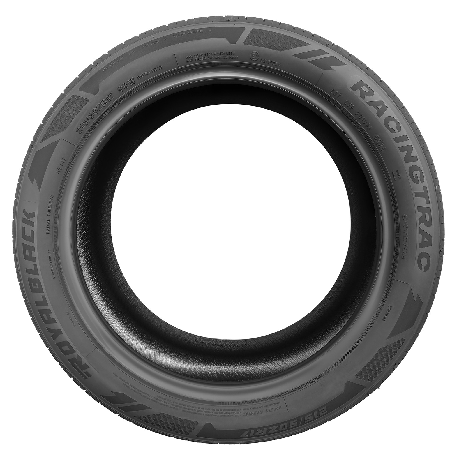 RACING High Performance Tire 215/50ZR17 95W Set of 1 for Passenger Cars 7.7mm