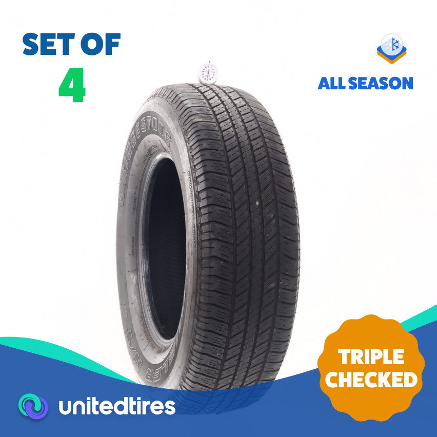 Set of (4) Used 265/70R17 Bridgestone Dueler H/T 684 II 113S – 7-8.5/32