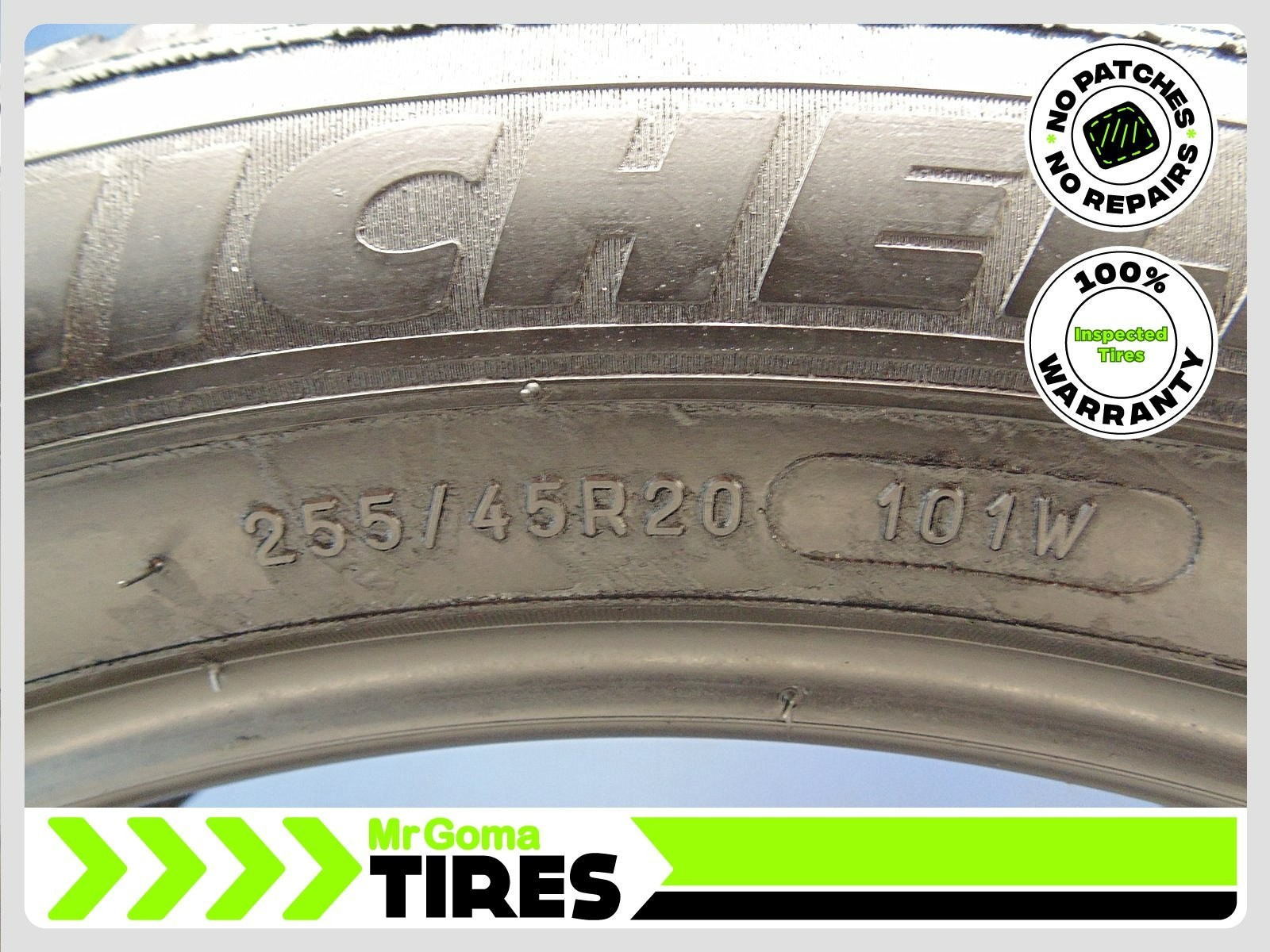 2 MICHELIN LATITUDE SPORT 3 AO GREEN X 255/45R20 USED TIRES 7.5/32 TREAD 101W