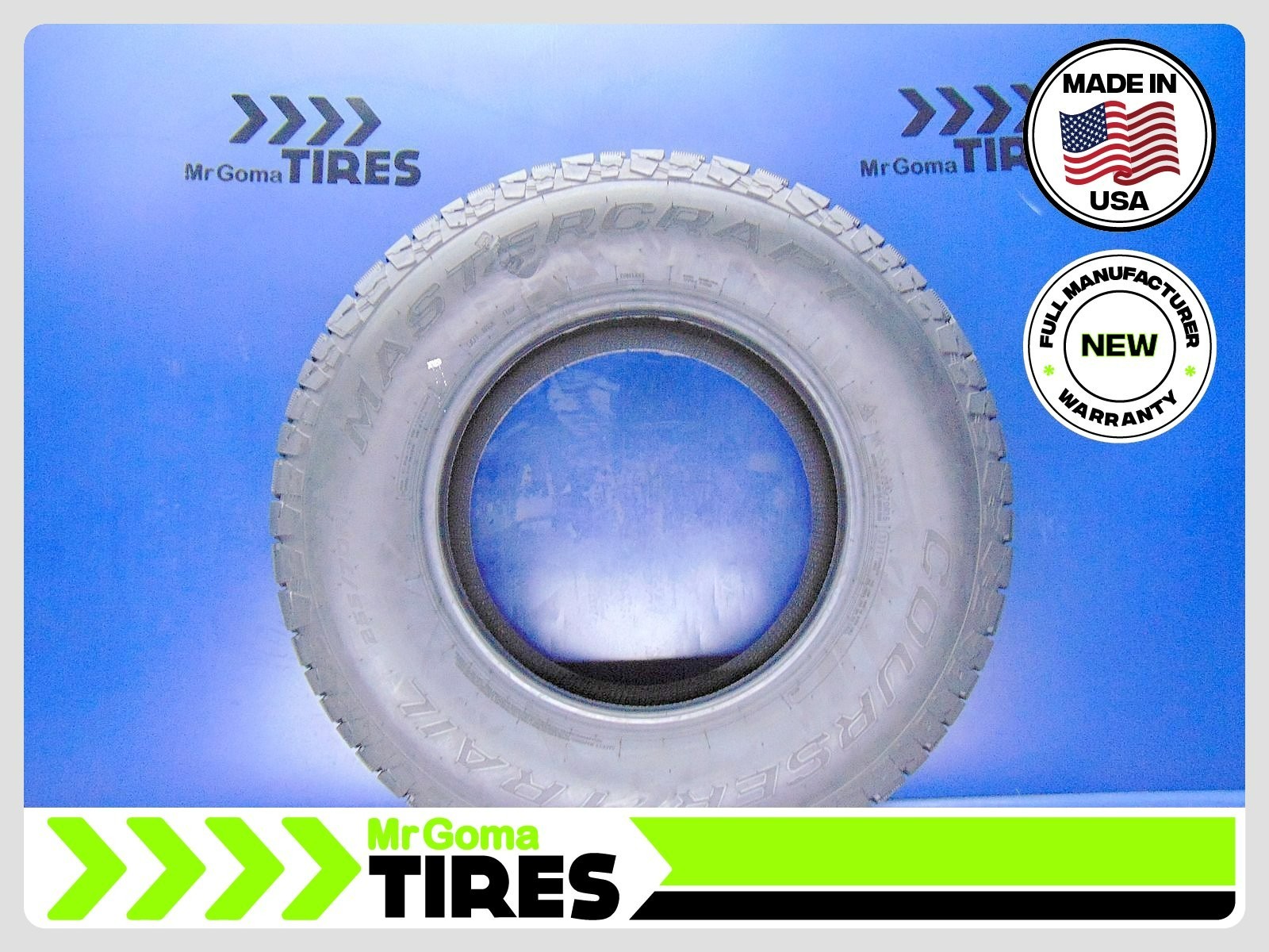 1 BRAND NEW 255/70R16 COOPER MASTERCRAFT COURSER TRAIL TIRE 2024 DOT 2557016