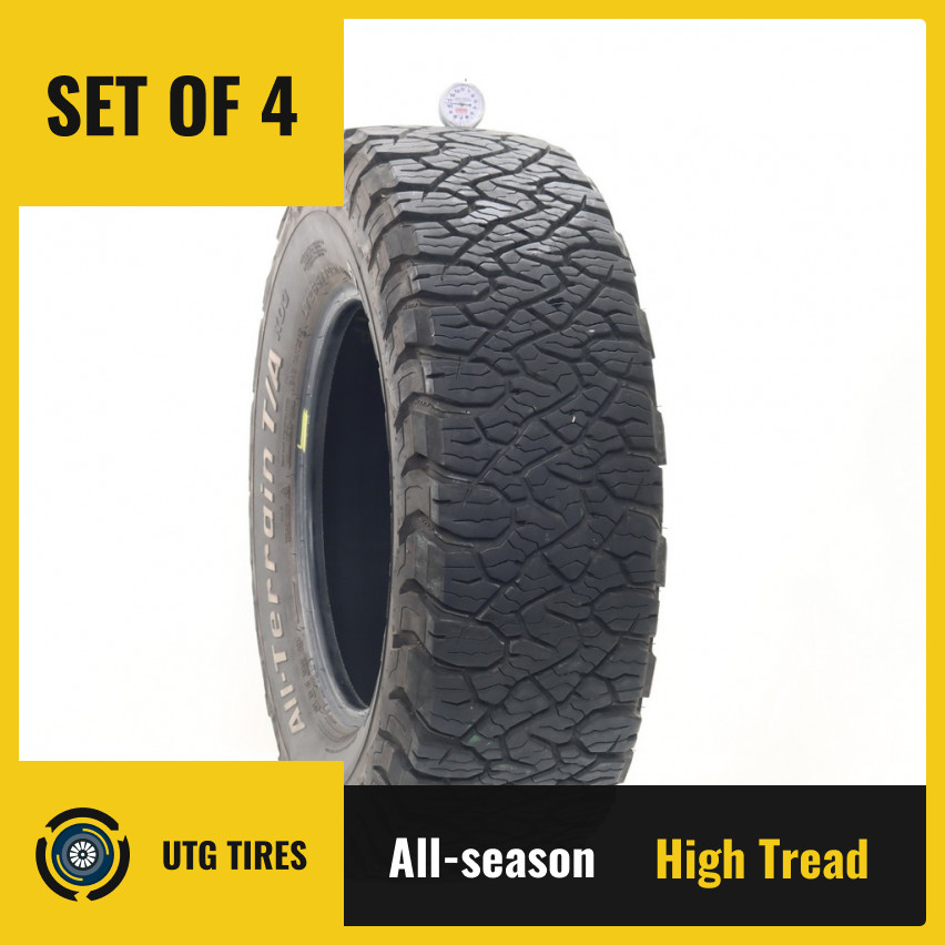 Set of (4) Used LT 265/70R17 BFGoodrich All-Terrain T/A KO3 – 10.5-11.5/32