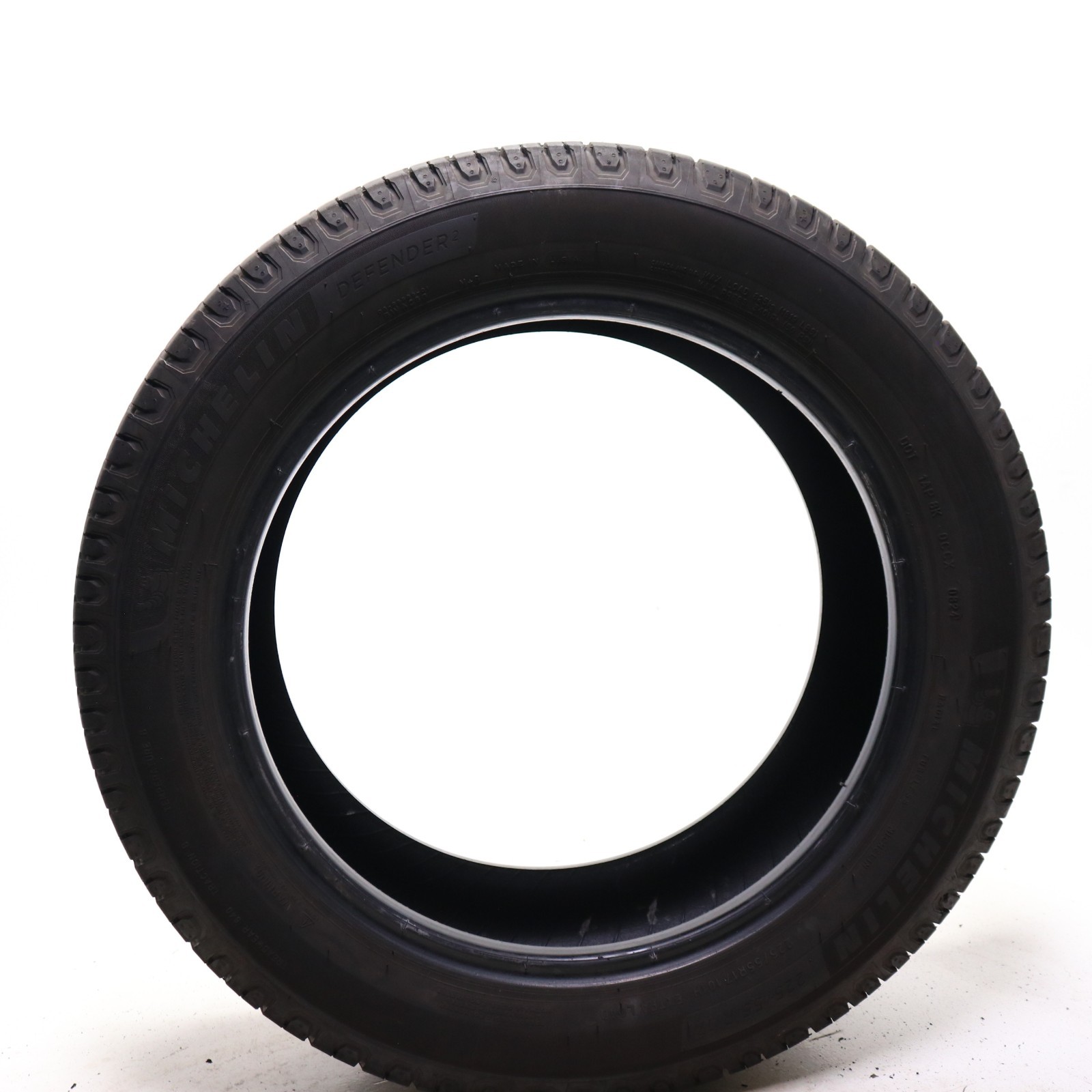 Set of 2 Used 225/55R17 Michelin Defender 2 – 101H – 9.5-10/32 No Repairs