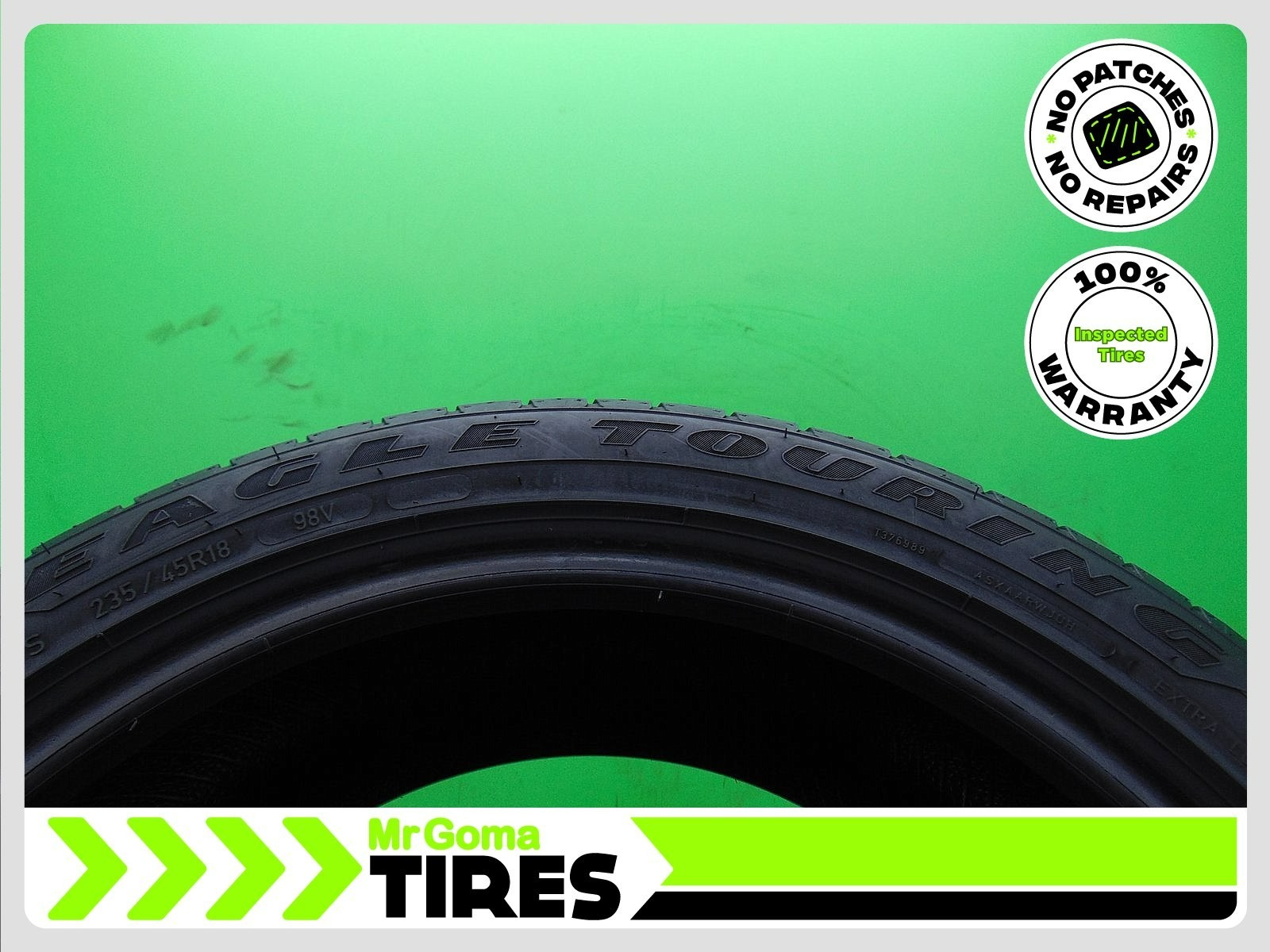 1 GOODYEAR EAGLE TOURING XL 235/45R18 USED TIRE 8.0/32 TREAD 2354518 98V