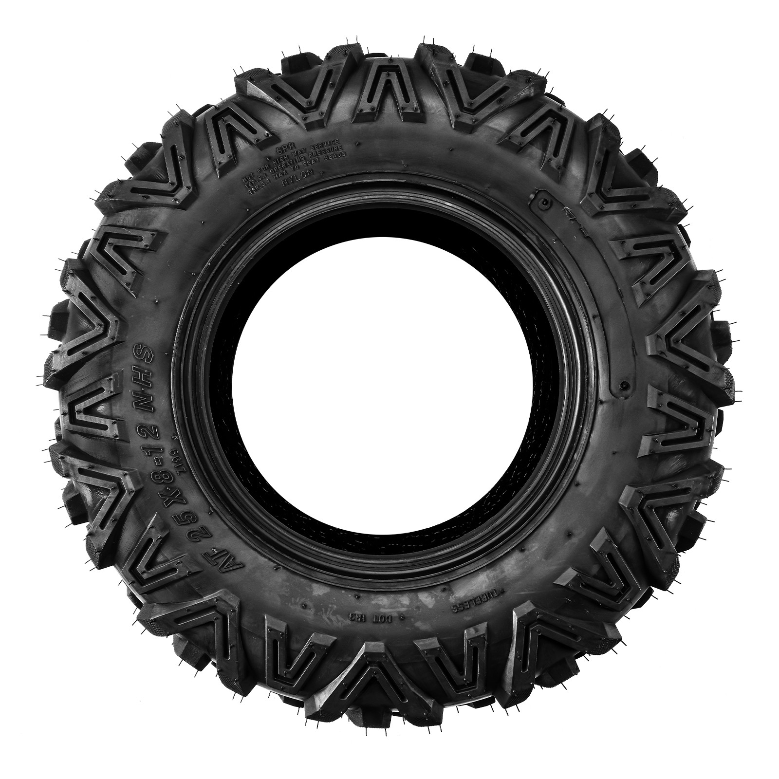 25×8-12 25-8-12 25x8x12 25×8.00-12 6Ply All Terrain Tire Z-199-1 Rubber 2Pcs New