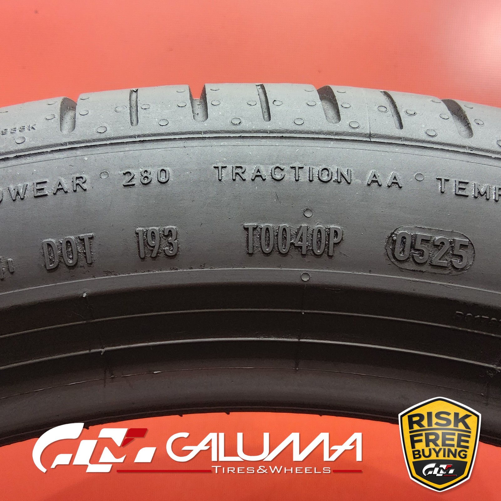 Set of 2 Tires LikeNEW Pirelli P-Zero (PZ4) ★MO XL 245/40R20 No Repairs #95907