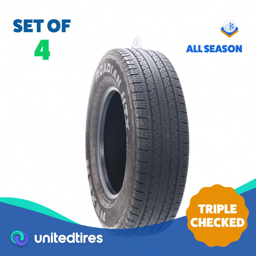 Set of (4) Used LT 235/80R17 Nexen Roadian HTX RH5 LTV – 6.5-8.5/32 (19Z5O)