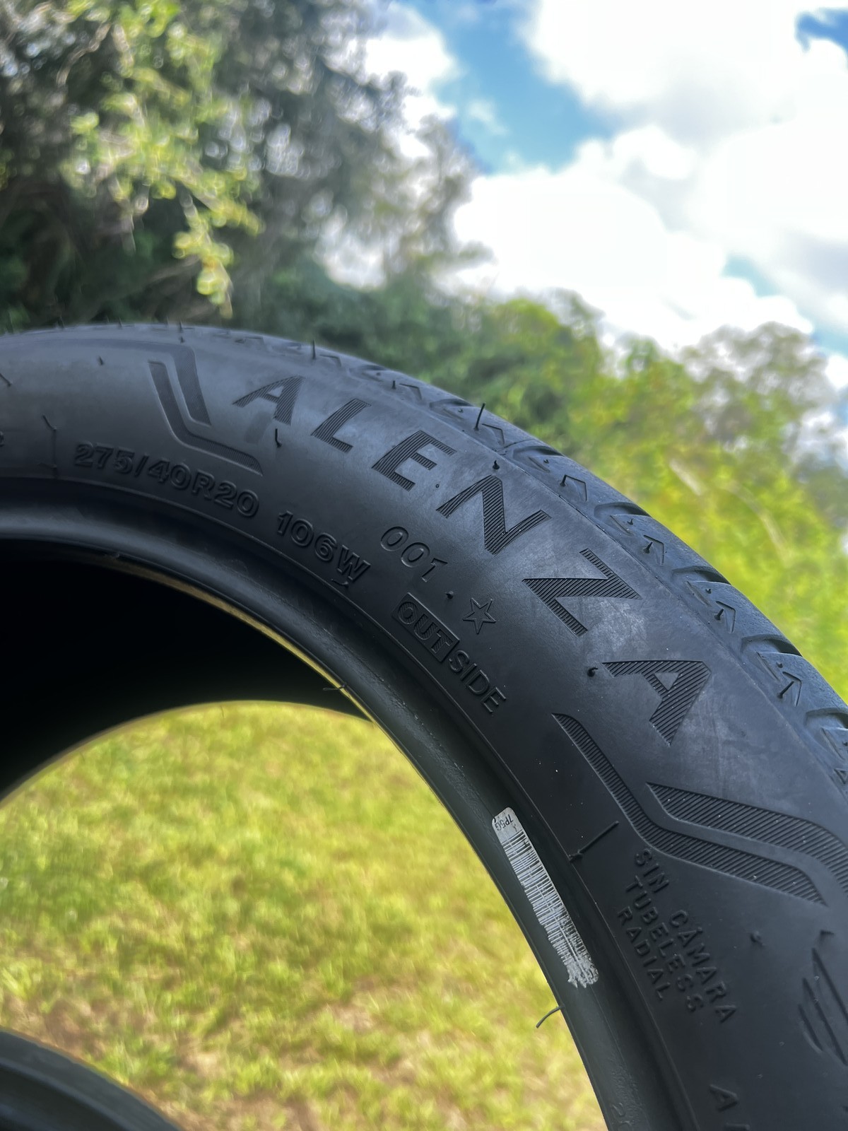 1 Tire Bridgestone Alenza 001 RFT ★ BMW 275/40R20 106W DOT.2724 7.5/32 NO Patch