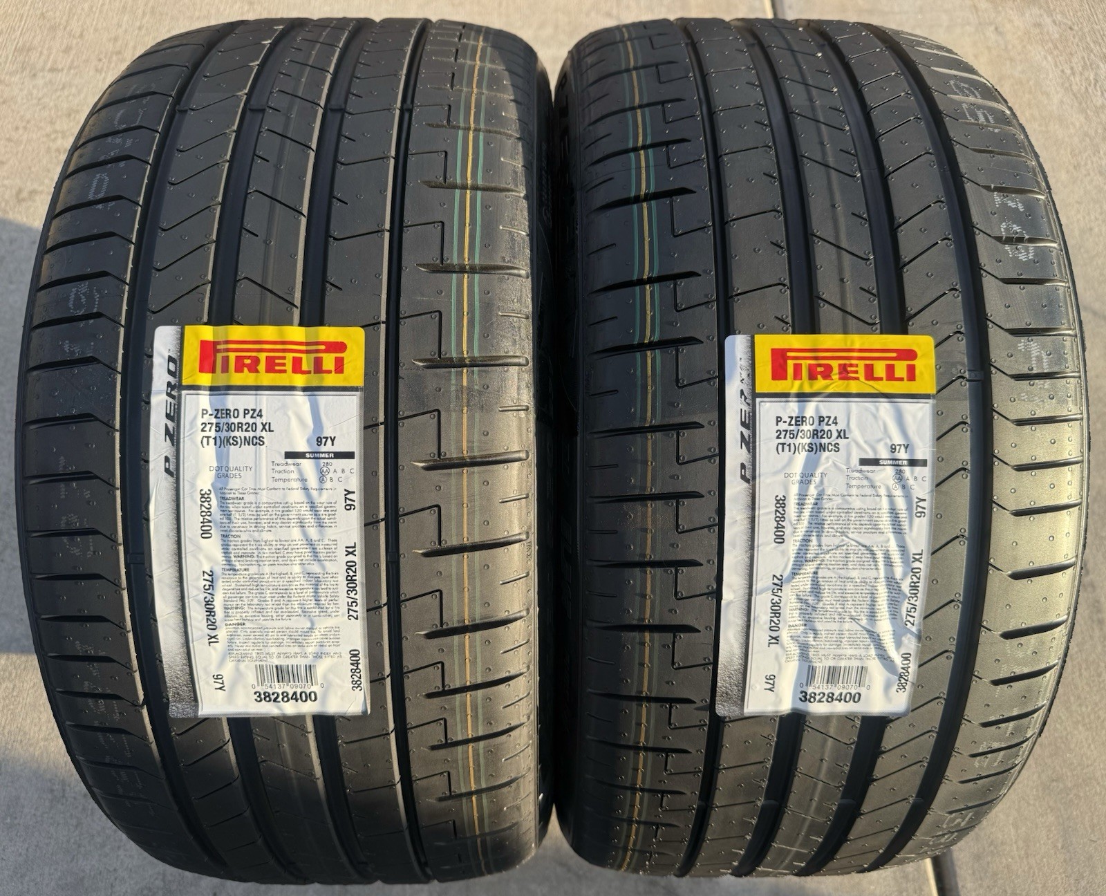 TWO BRAND NEW 275/30R20 97Y Pirelli P Zero PZ4 Tires Like Michelin 4S 2753020