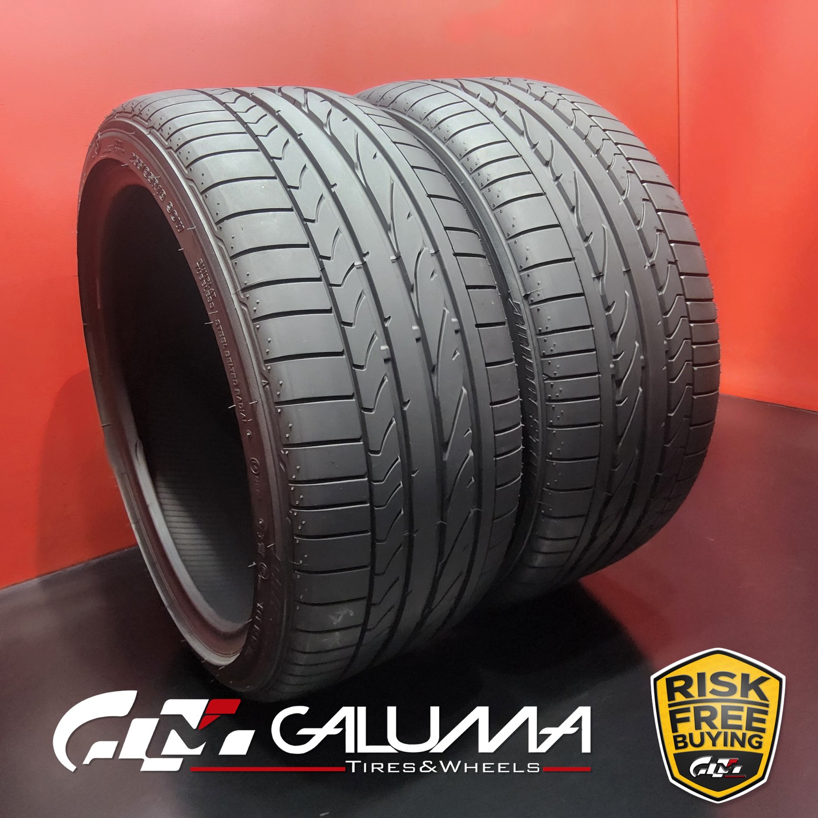 Set of 2 Tires Bridgestone Potenza RE050A RFT RunFlat 255/35R18 No Repairs 95346