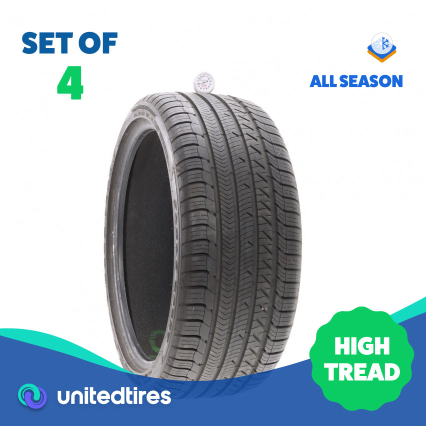 Set of (4) Used 265/35R21 Goodyear Eagle Sport AO SoundComfort 101H – 9.5/32