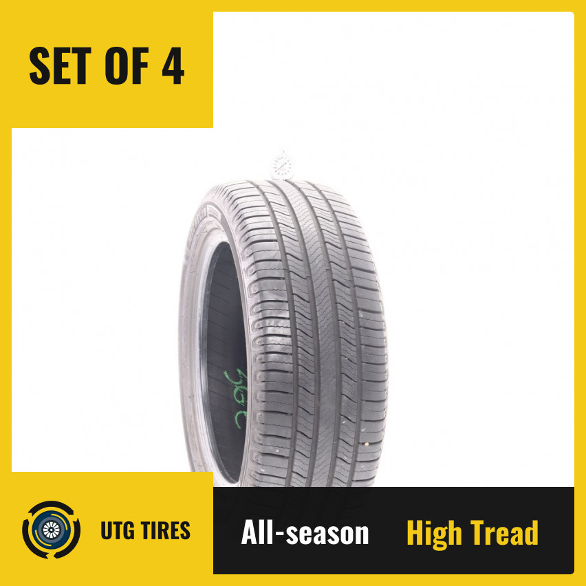 Set of (4) Used 225/50R17 Michelin Defender 2 98H – 9-9.5/32