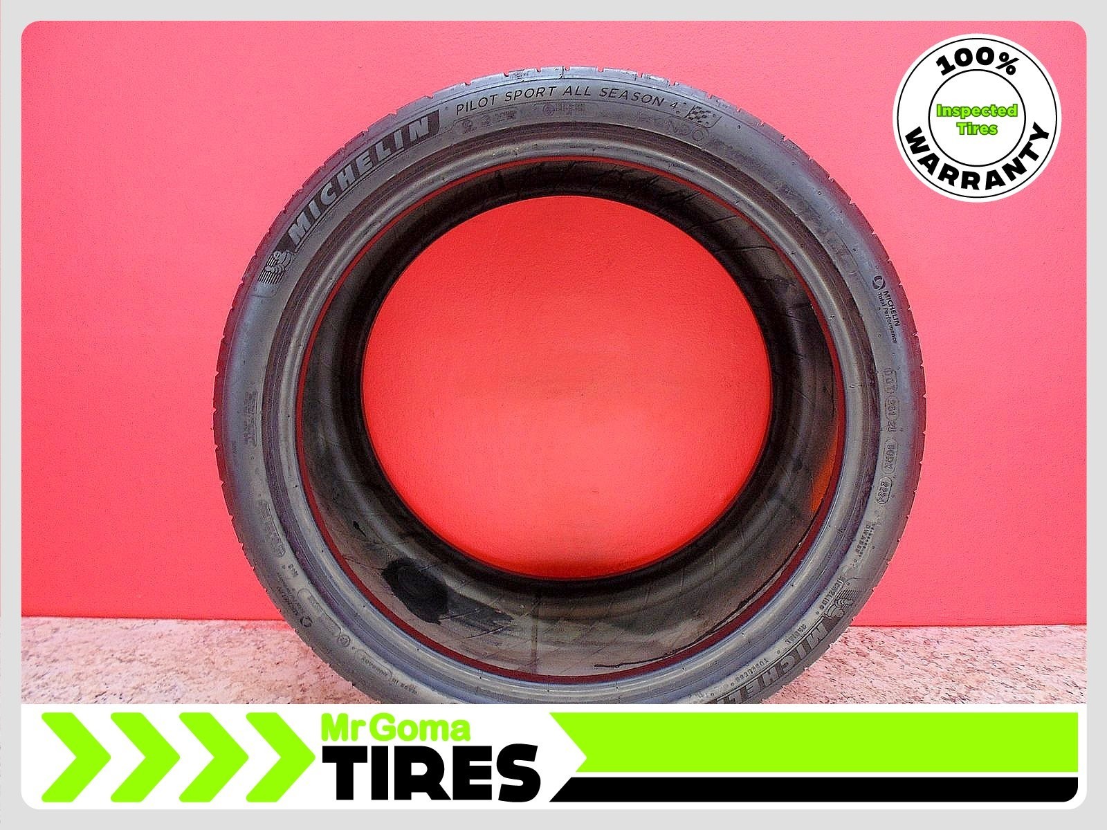 1 MICHELIN PILOT SPORT A/S 4 NDO PORSCHE XL 325/30R21 USED TIRE 7.3/32 TREAD