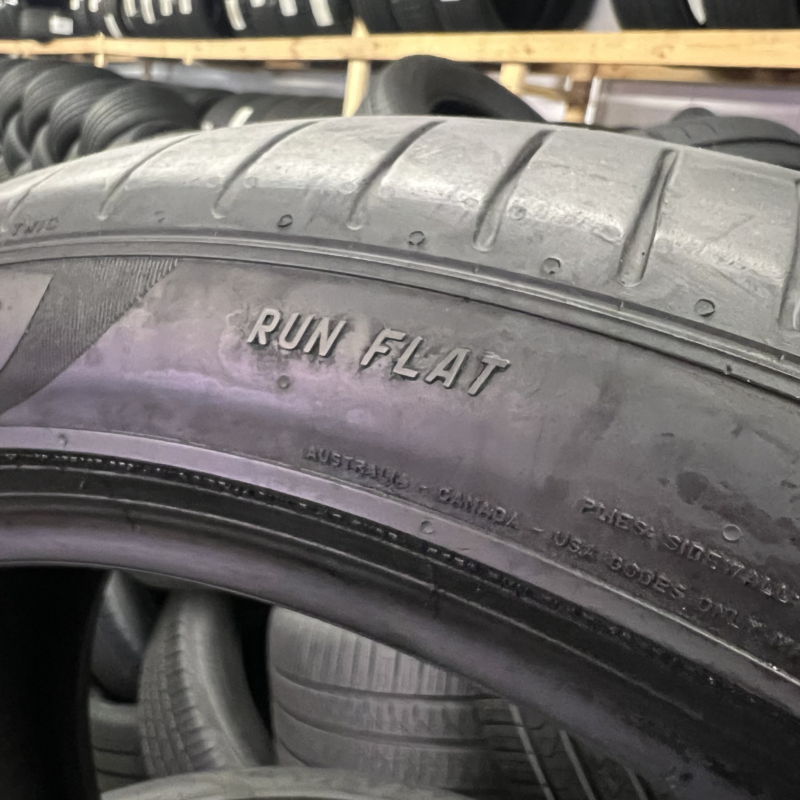 Set Of 2 Tires Pirelli P Zero PZ4 Run Flat BMW 225/45R19 96W DOT.0823 NO Patch