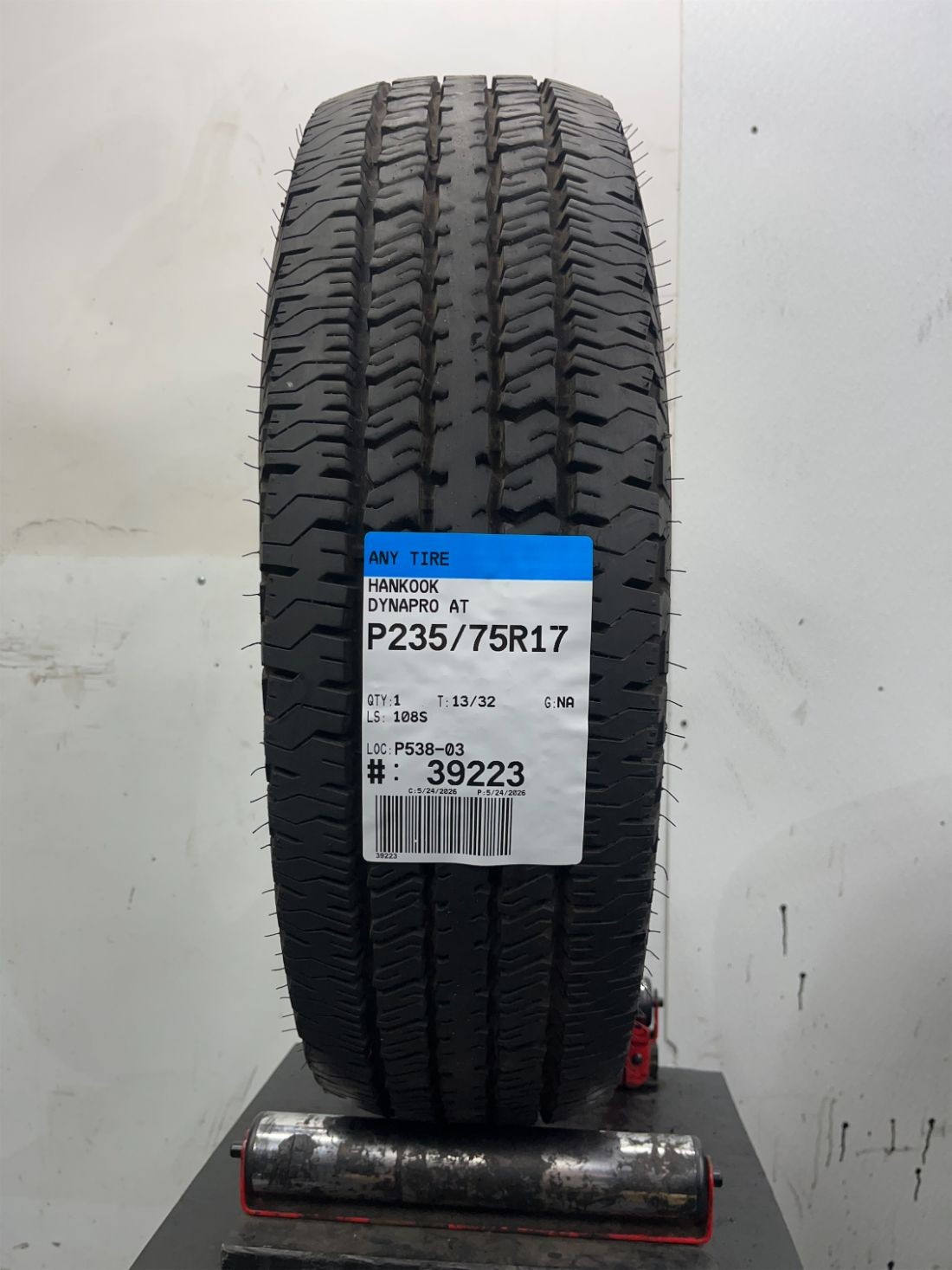 1 Used P235/75R17 Hankook DynaPro AT 108 S – 13/32
