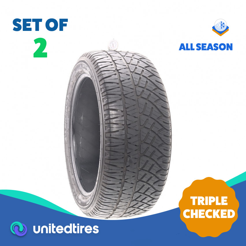 Set of (2) Used 285/45R21 Michelin Latitude Cross MO1 113W – 6/32