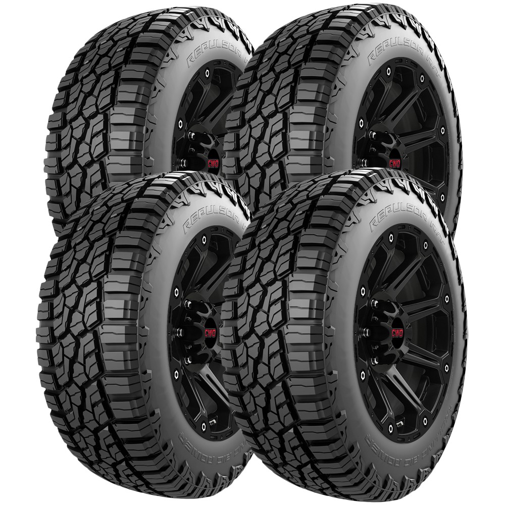(QTY 4) 305/35R24 RBP Repulsor R/T 112V XL Black Wall Tires