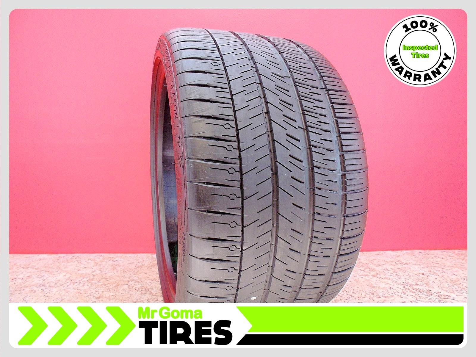1 MICHELIN PILOT SPORT A/S 4 ZP RFT 305/30ZR20 USED TIRE 8.5/32 TREAD RUN FLAT