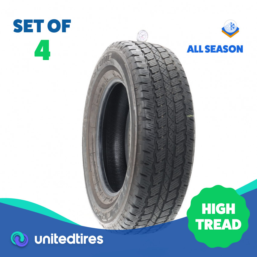 Set of (4) Used 255/70R18 Bridgestone Dueler A/T RH-S 113T – 9-10/32
