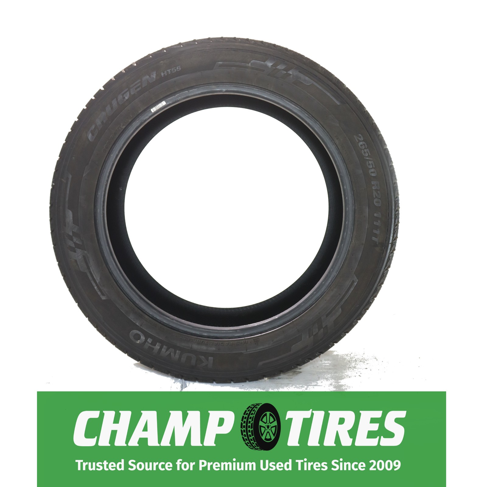 P265/50R20 Kumho Crugen HT55 111 T Used 10/32nds