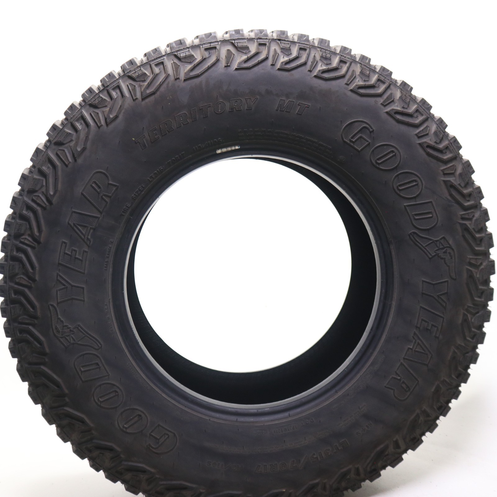 Set of 2 Used LT 315/70R17 Goodyear Wrangler Territory MT – 113/110S 8.5-9.5/32