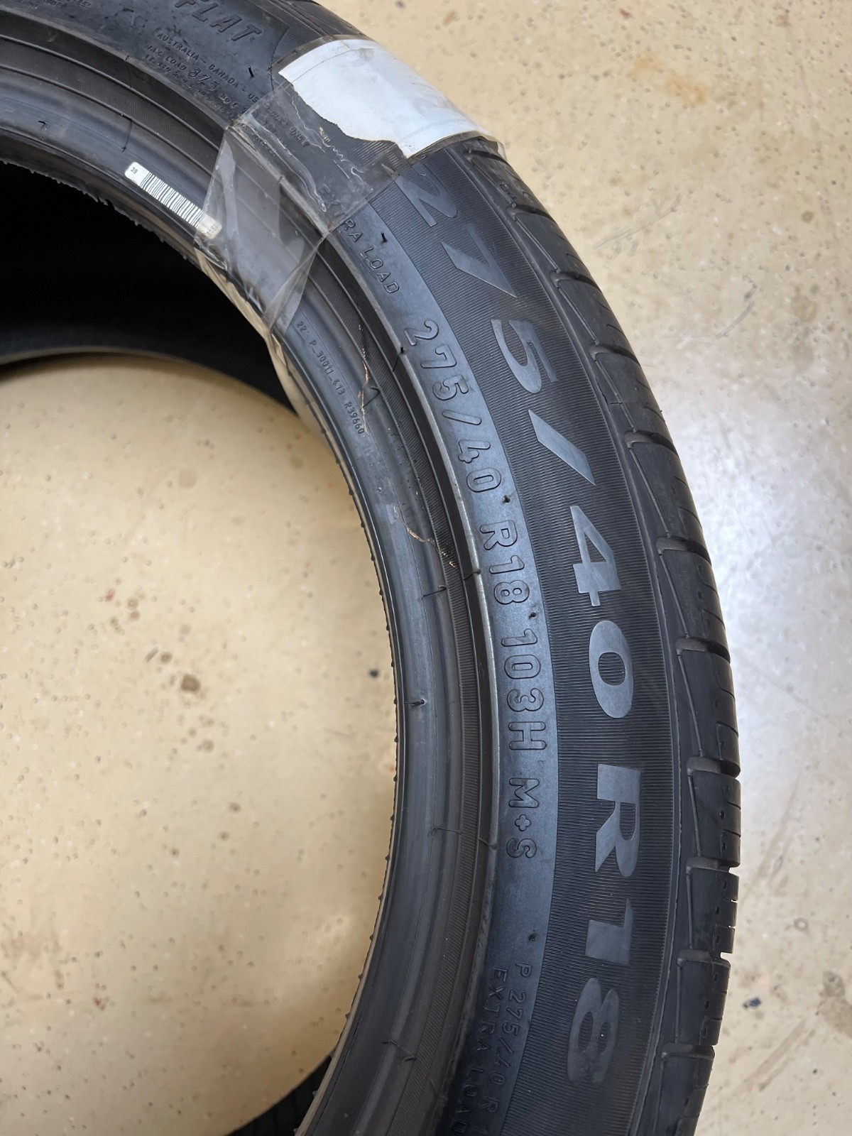2 Like NEW 275/40R18 XL (103H) Pirelli Cinturato P7 Run Flat (*) BMW OEM – 2123