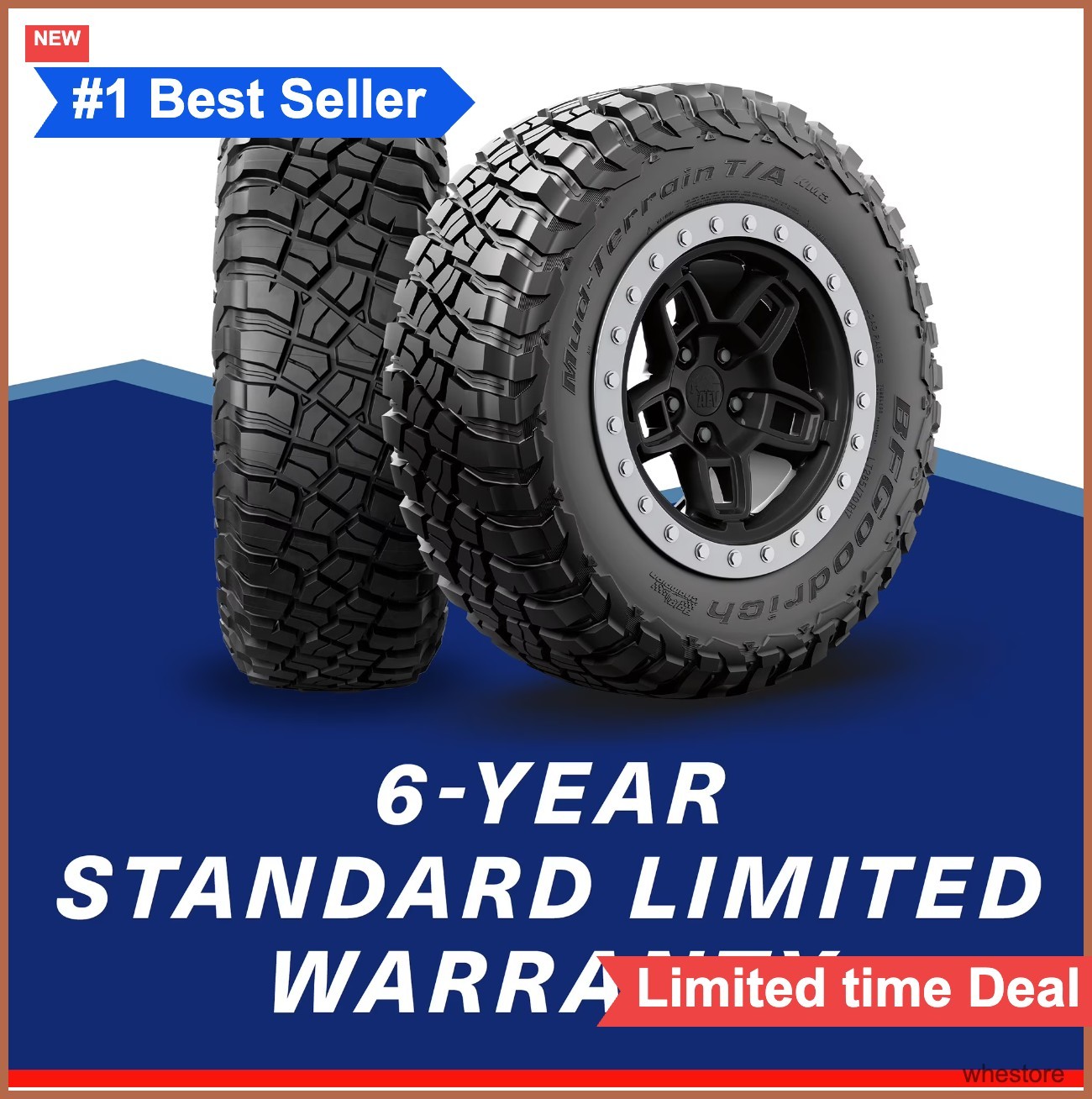 Mud-Terrain Tire LT265/60R18 Load E All-Season Off-Road 4×4 Truck SUV
