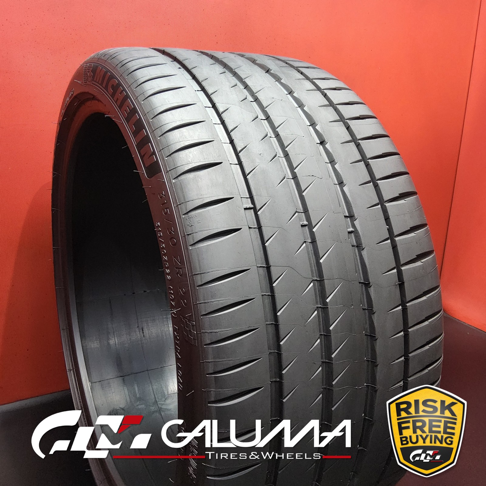 1 Tire LikeNEW Michelin Pilot Sport 4S ★ XL 315/30ZR22 107Y No Repairs #95732