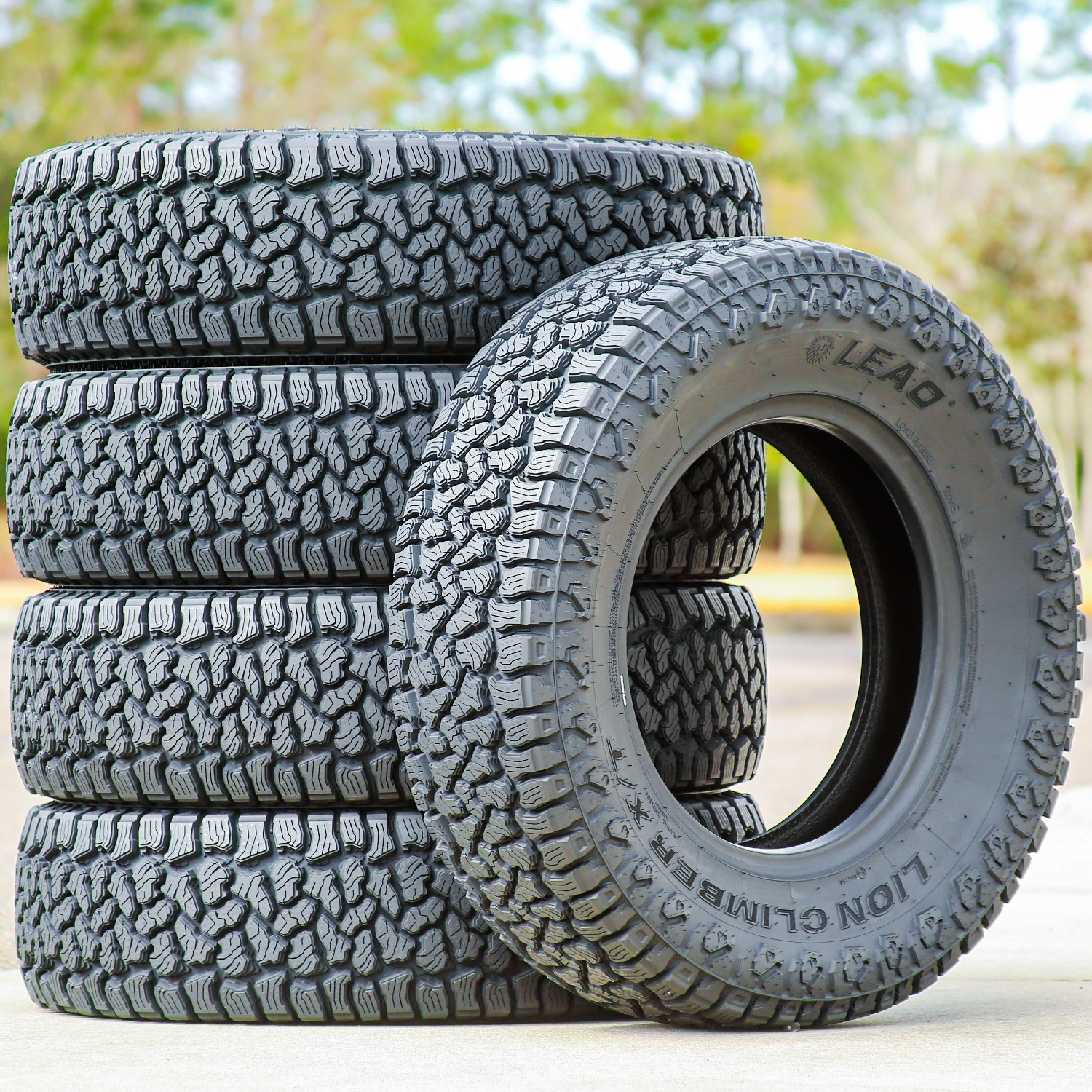 4 Leao Lion Climber X/T 285/65R18 125/122Q E 10 Ply Tires 55k Mi Warranty