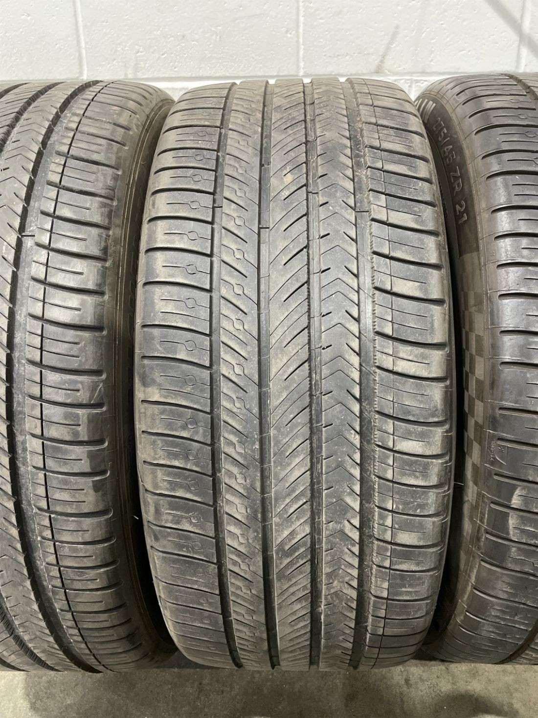 4x P275/45R21 Michelin Pilot Sport A/S 4 7/32 110 Y Used Tires 2754521