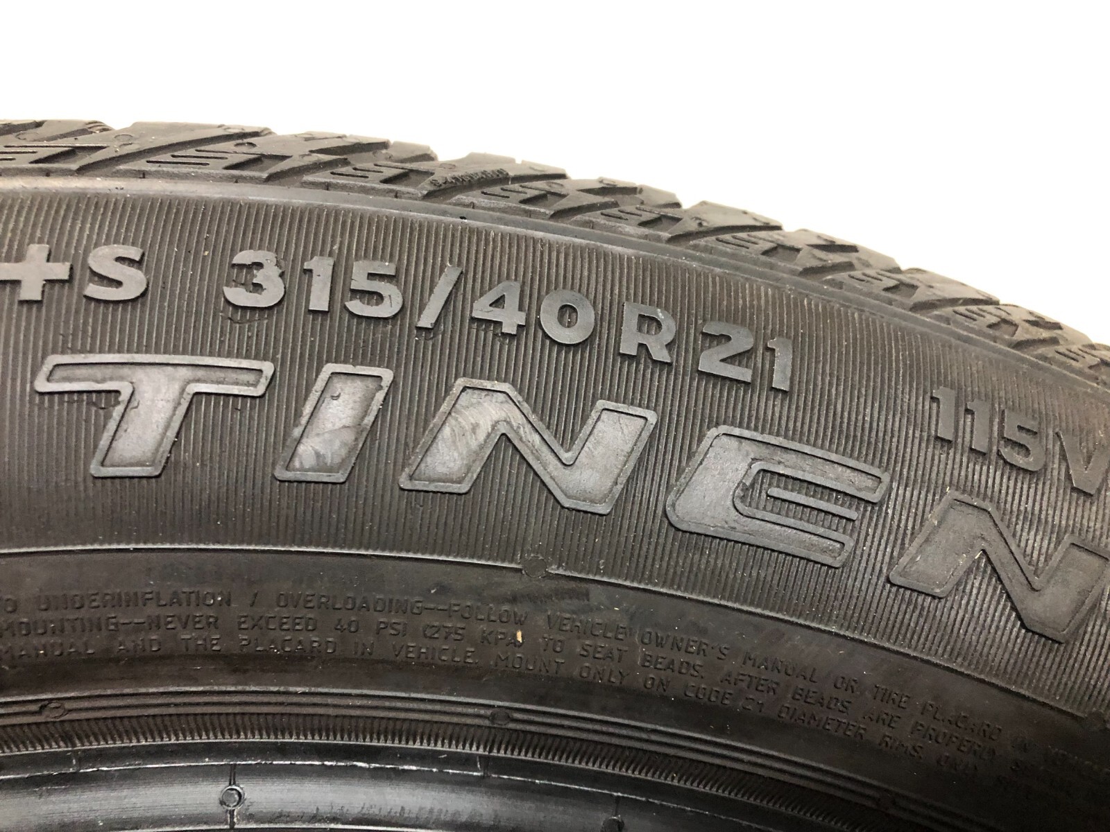 [1] Continental CrossContact LX Sport P315/40R21 315 40 21 Tire 7.5-8.0/32